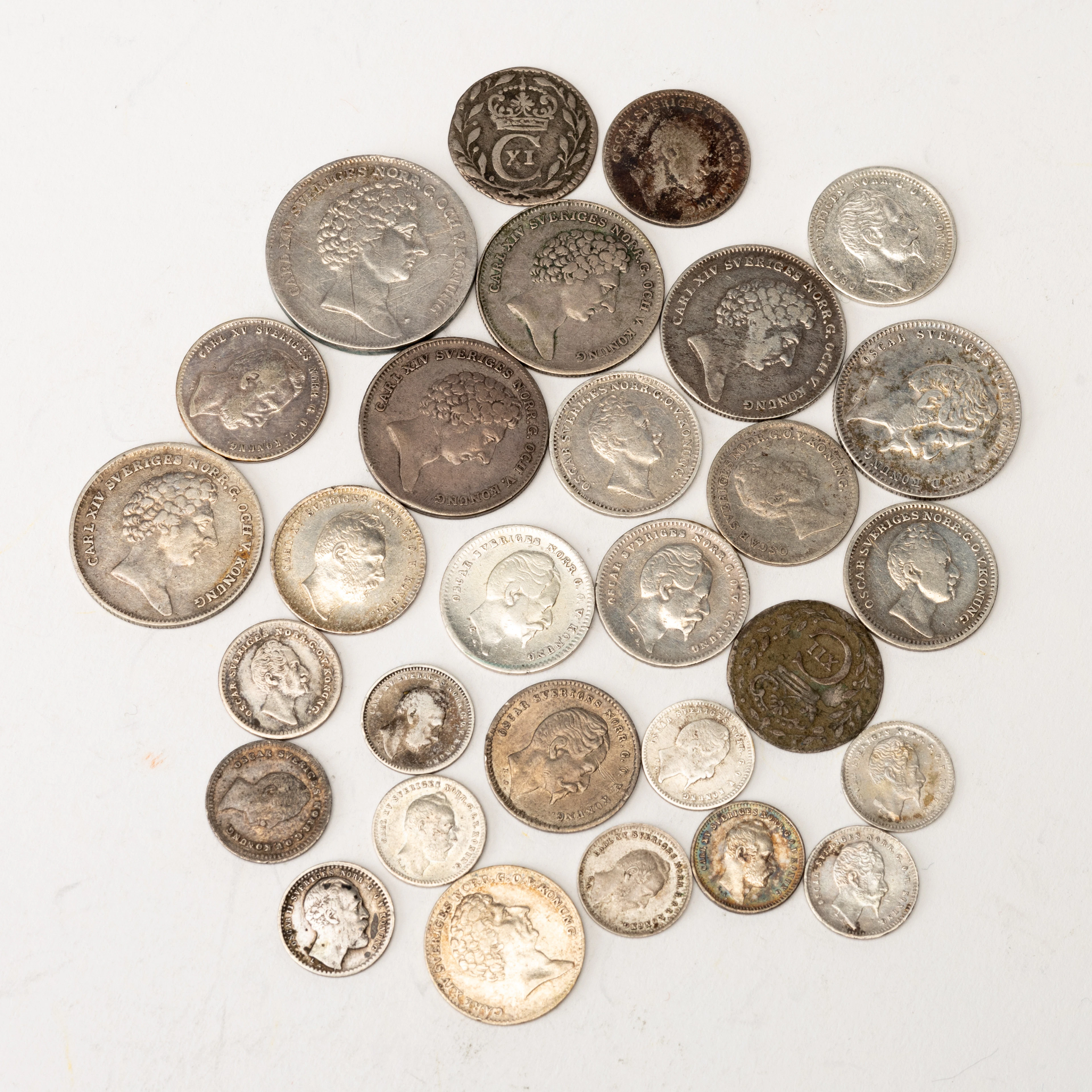 MYNT, 29 st, silver, Sverige, 1600-1800-tal.