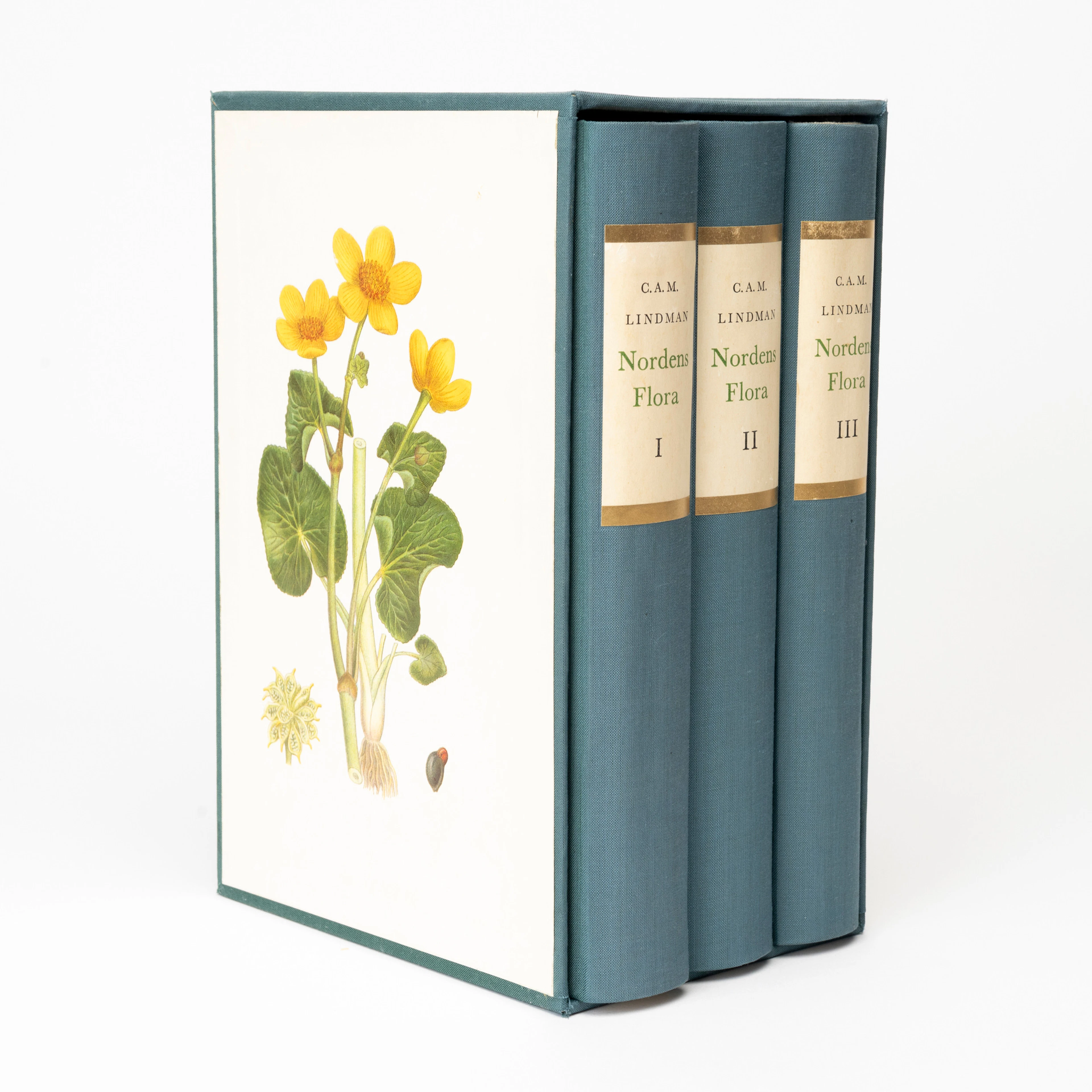 ORDENS FLORA, bokband i 3 delar, C.A.M. Lindman, Wahlstöm & Widstrand, 1964.