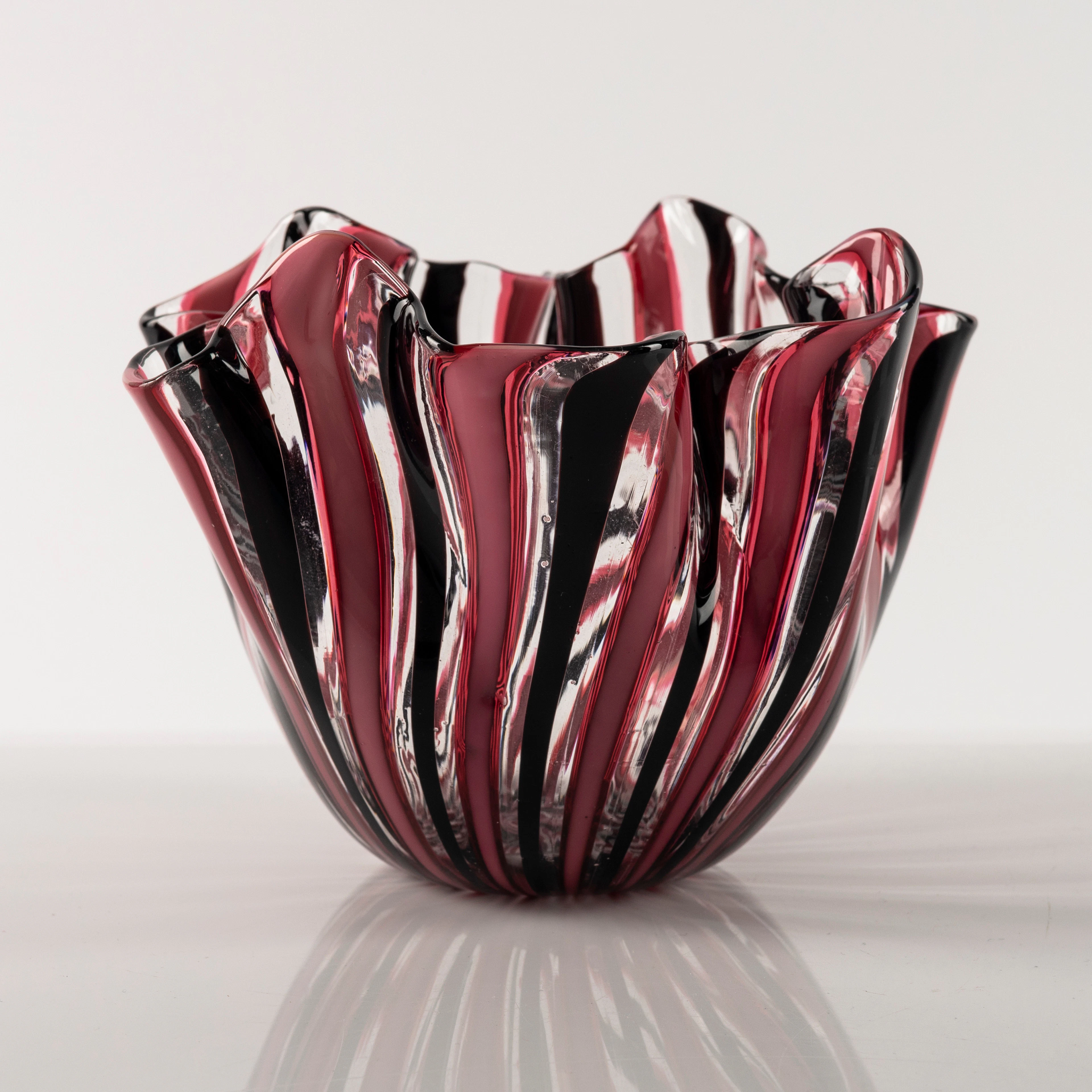ÄSDUKSSKÅL, glas, Venini Murano, Italien.