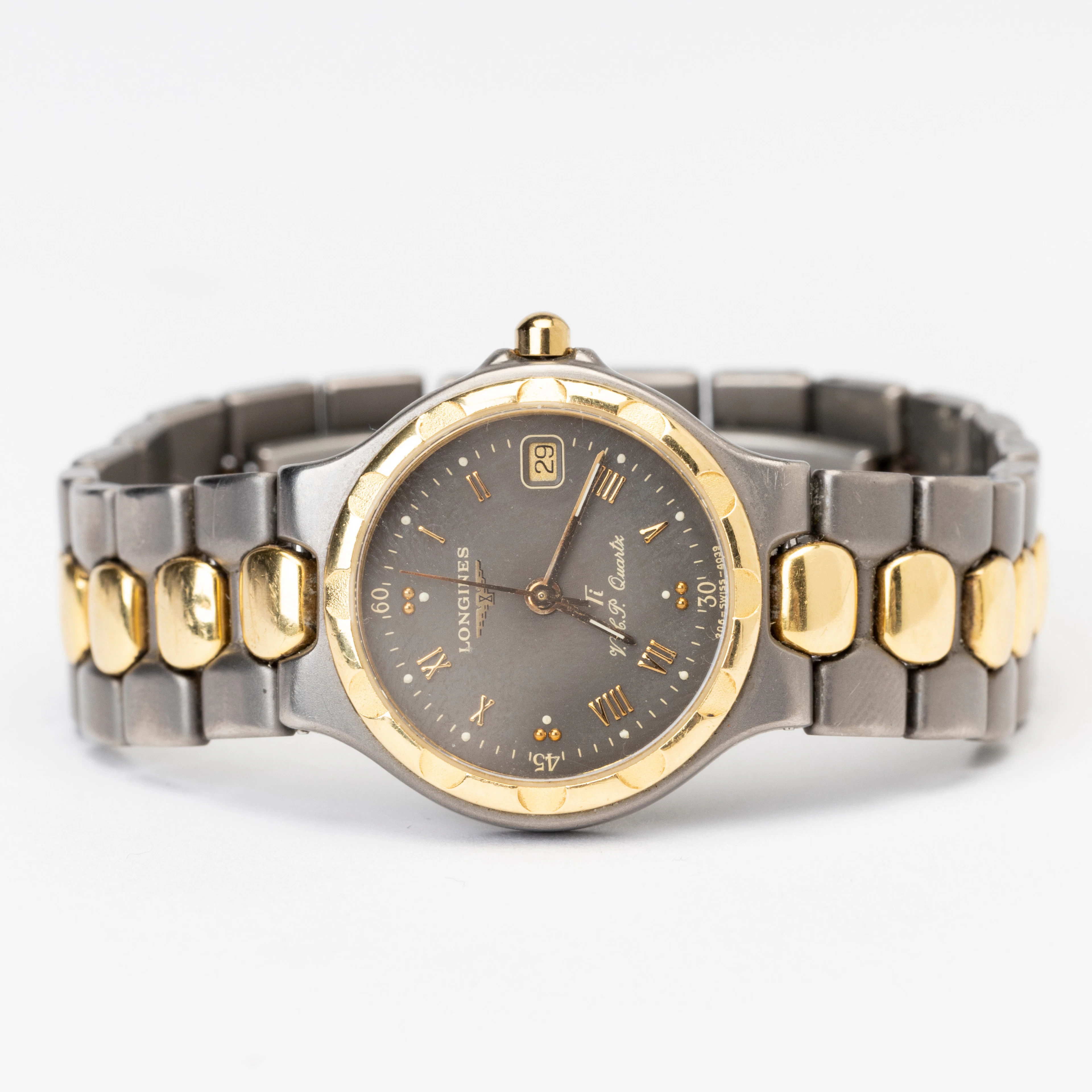 LONGINES, Conquest, V.H.P, armbandsur, quartz, titanium/doublé, 1900-talets
