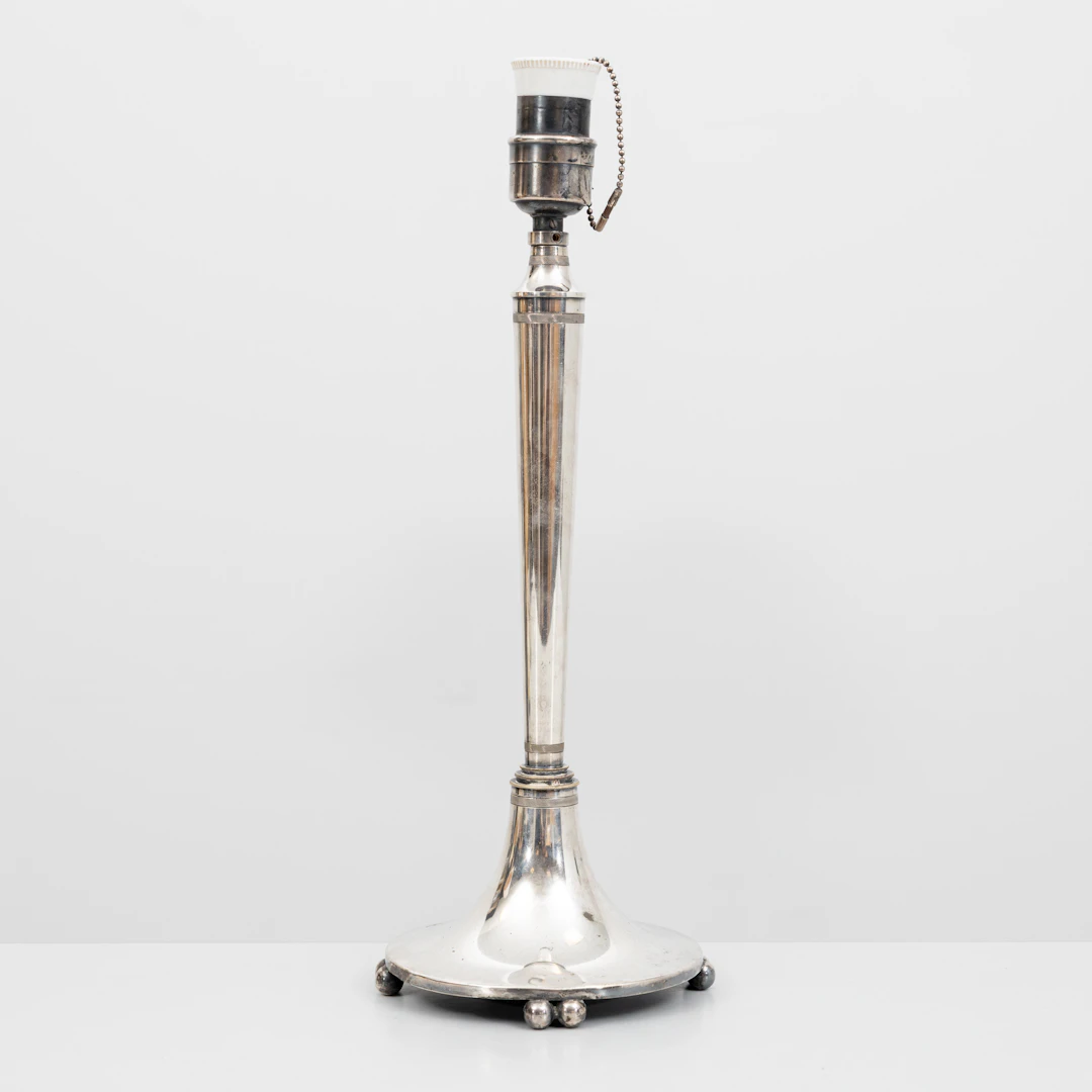 BORDSLAMPA, nysilver, Guldsmedsaktiebolaget, 1900-tal.