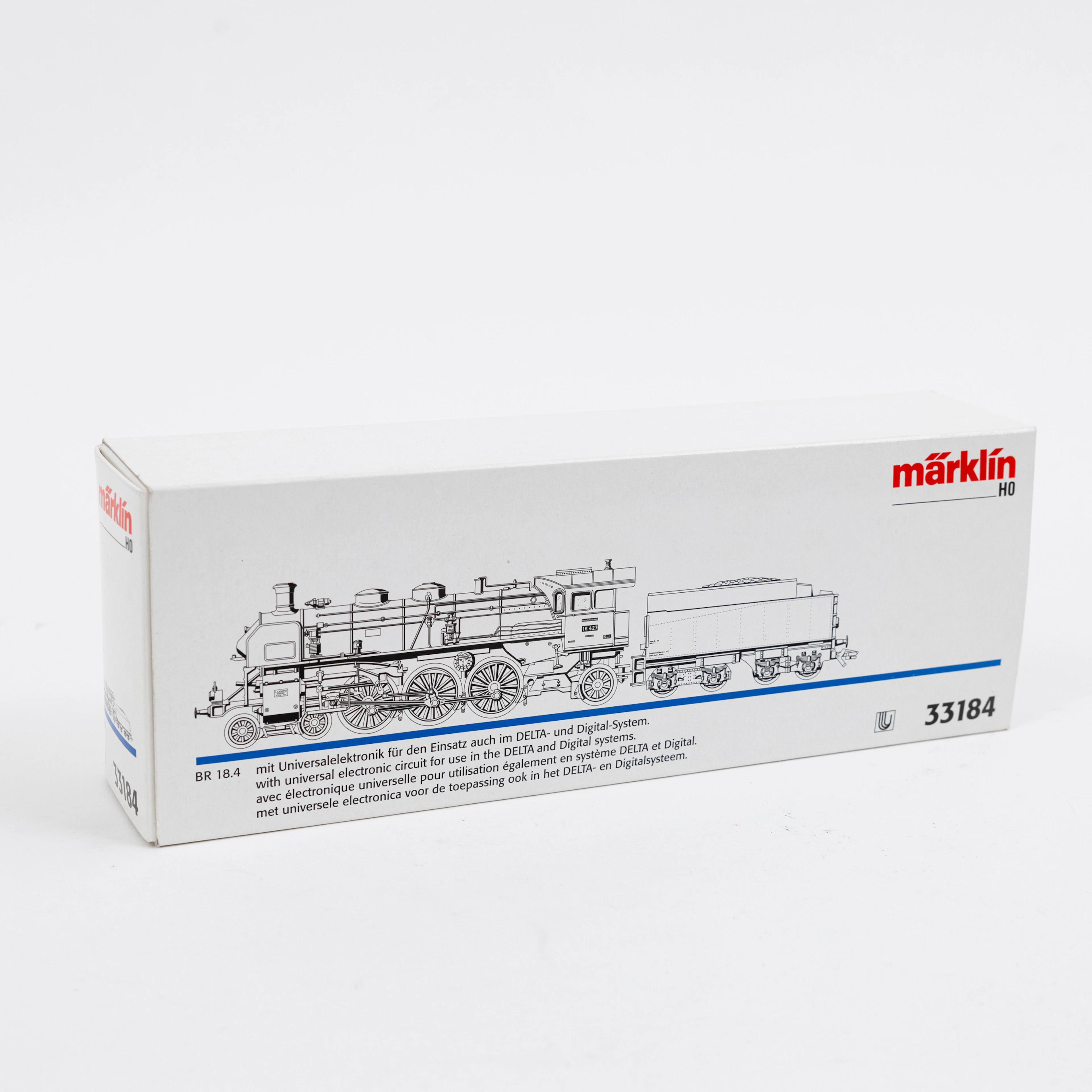 MÄRKLIN 33184 DR:s ånglok 18 427,instruktion, originalförpackning.