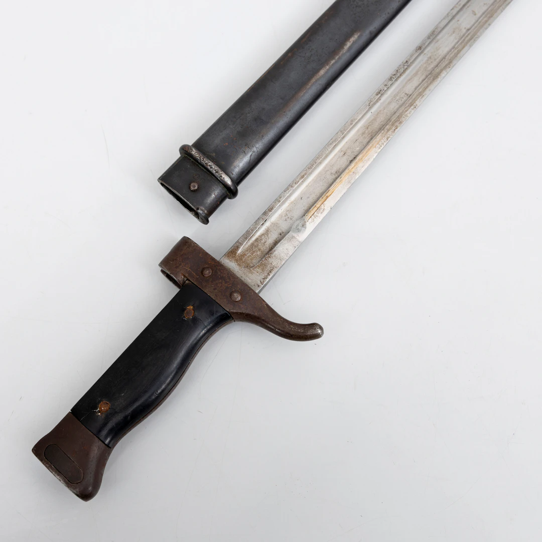 SABELBAJONETT, fransk, m/1892, med nummerriktig balja.