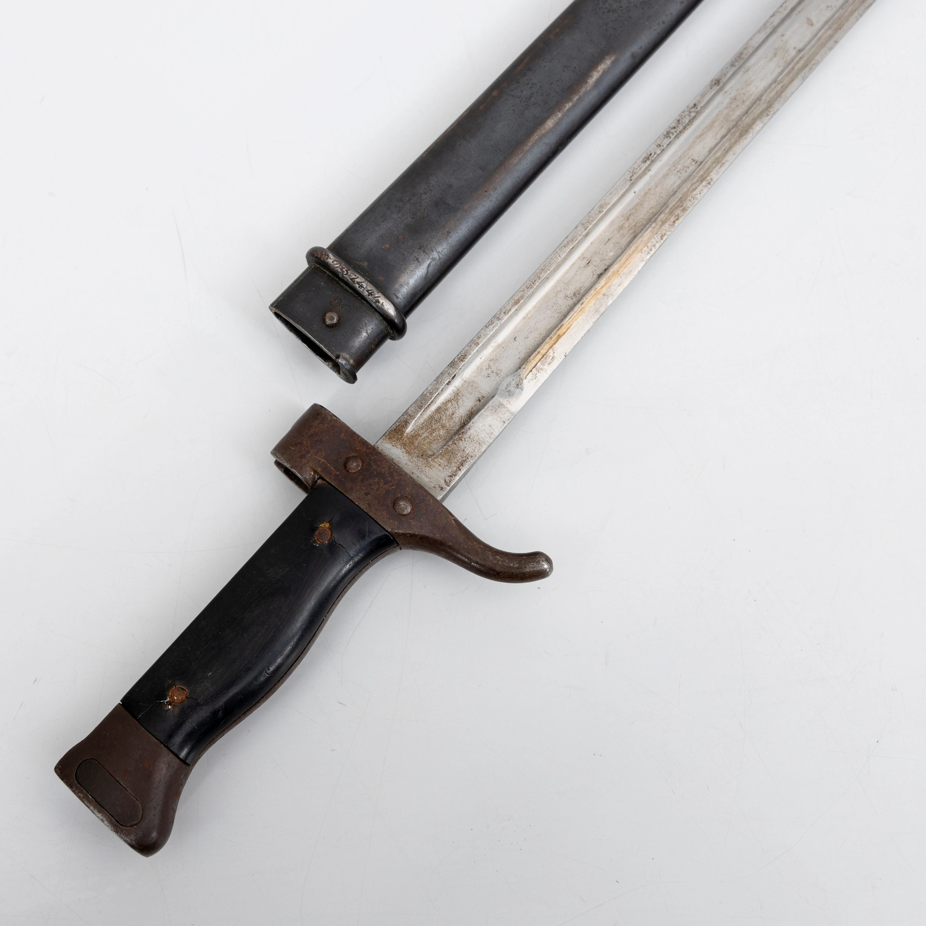 SABELBAJONETT, fransk, m/1892, med nummerriktig balja.
