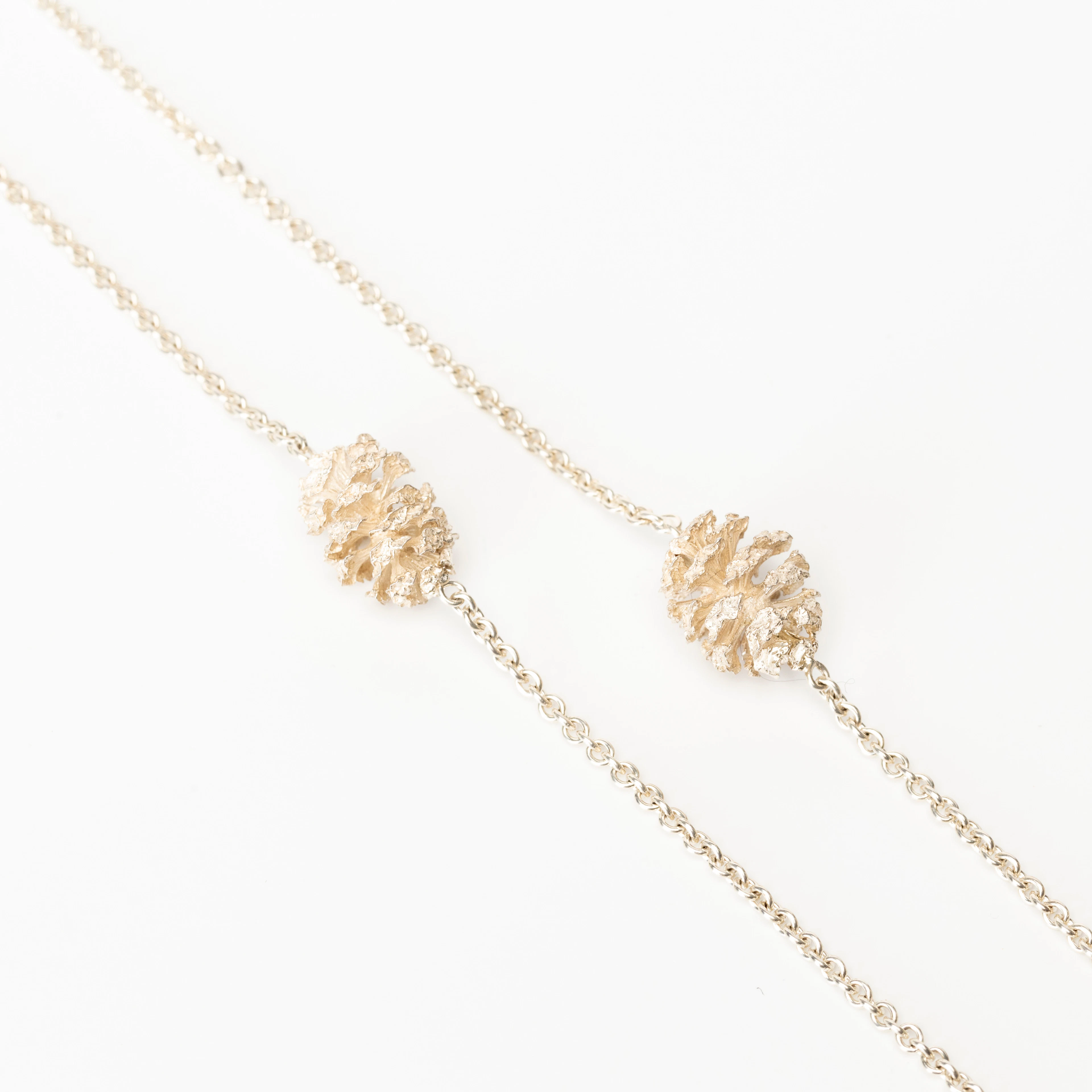 Collier med dekor i form av lärkkottar, sterlingsilver, Drakenberg