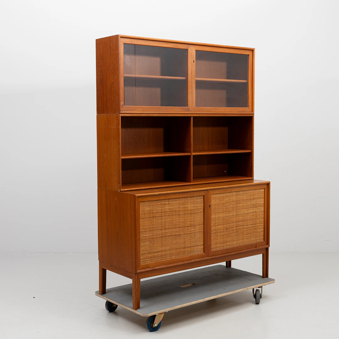 ALF SVENSSON. Bokhylla, teak, 1960-tal.