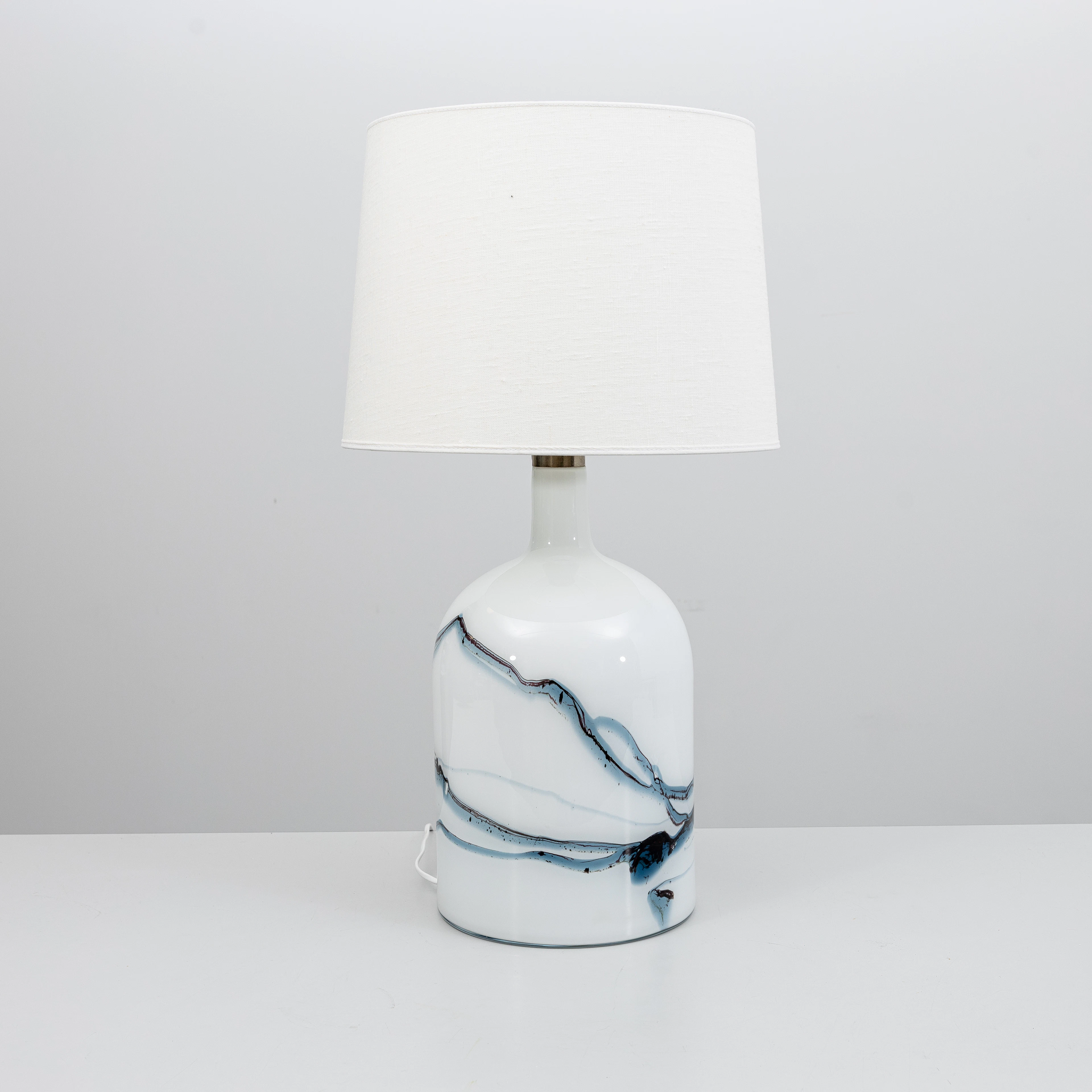 BORDSLAMPA, glas, Holmegaard,.