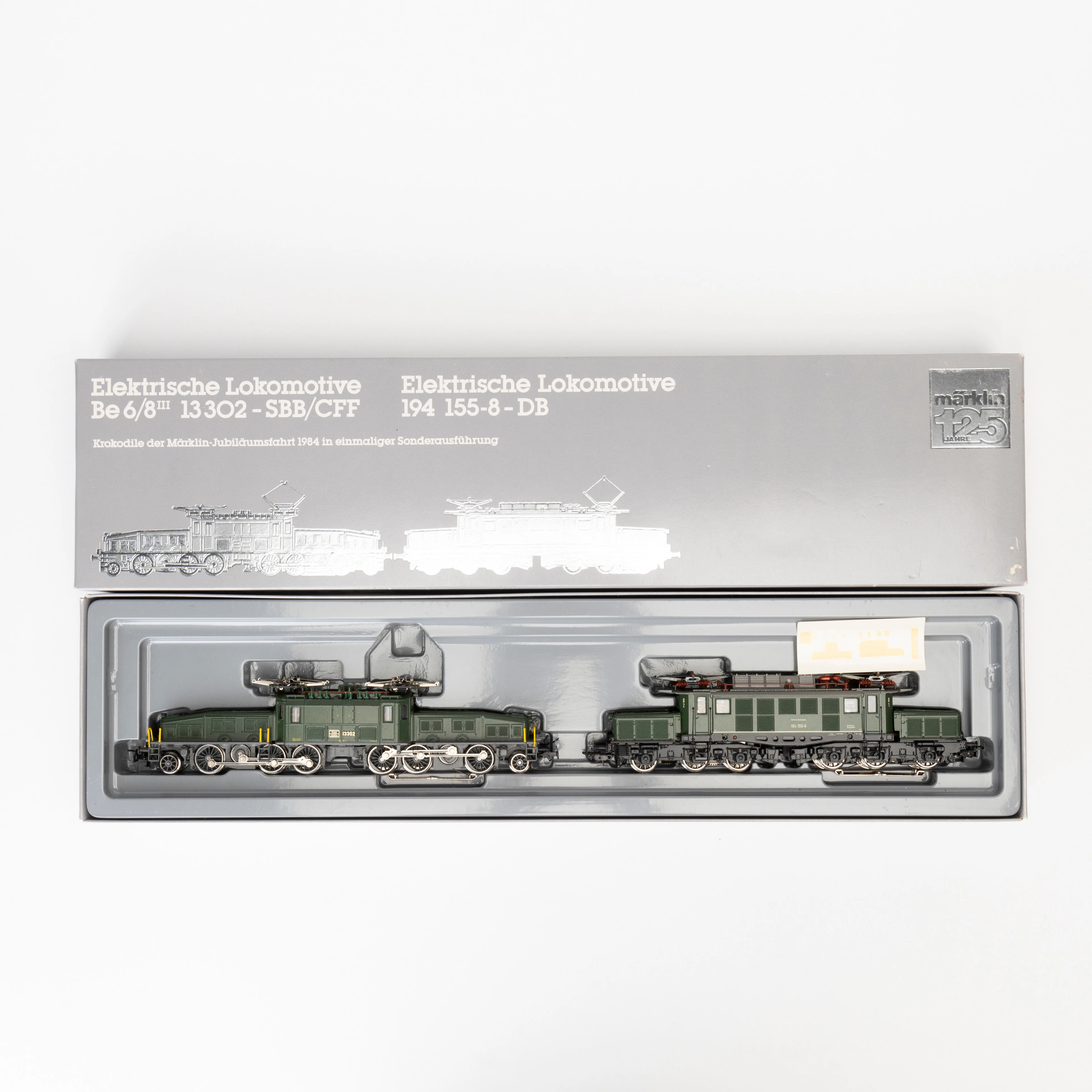 MÄRKLIN 3300, jubileumsutgåva. Elektrolok Krokodilen och E94. Originalförpacknin