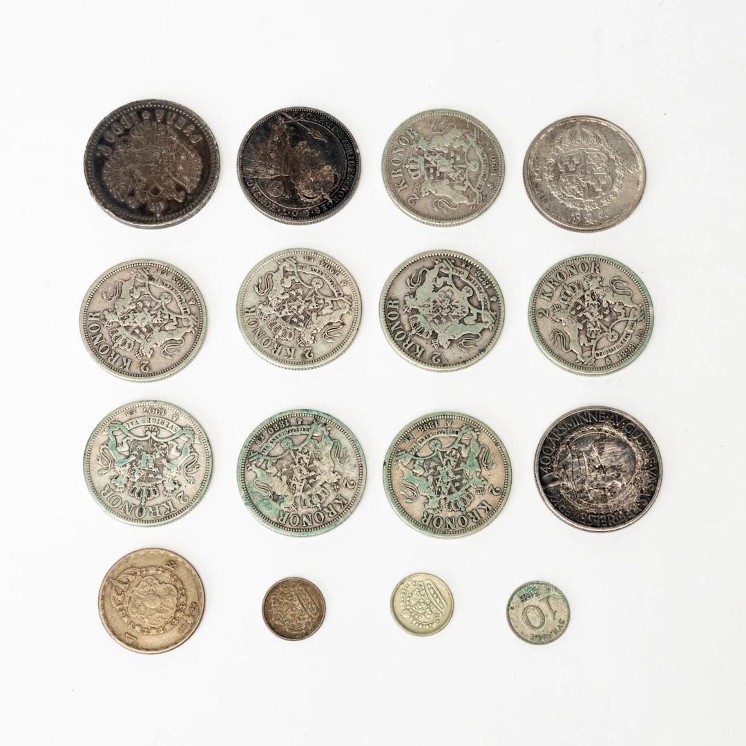 MYNT, Sverige, Ryssland, 40-90% silver.