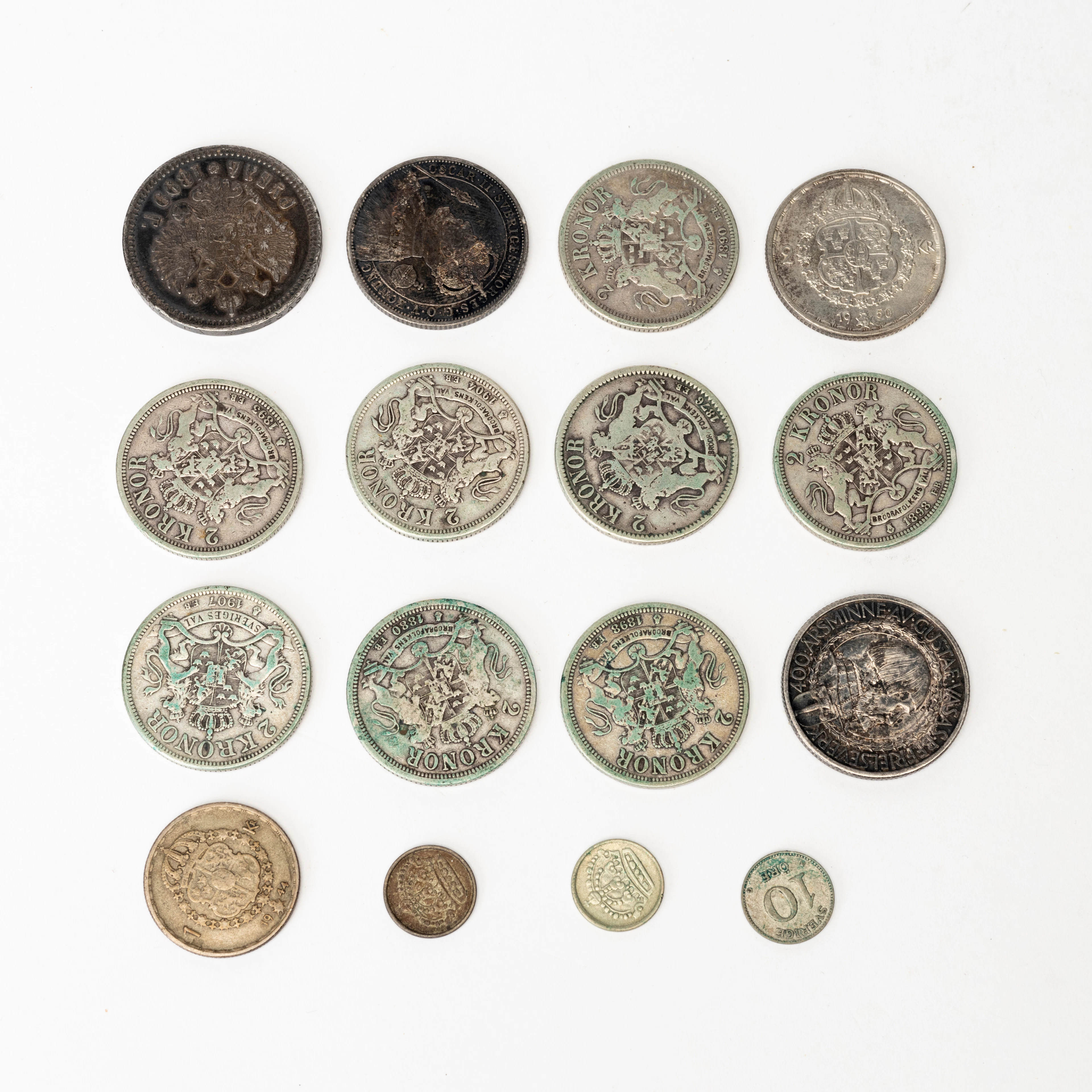 MYNT, Sverige, Ryssland, 40-90% silver.