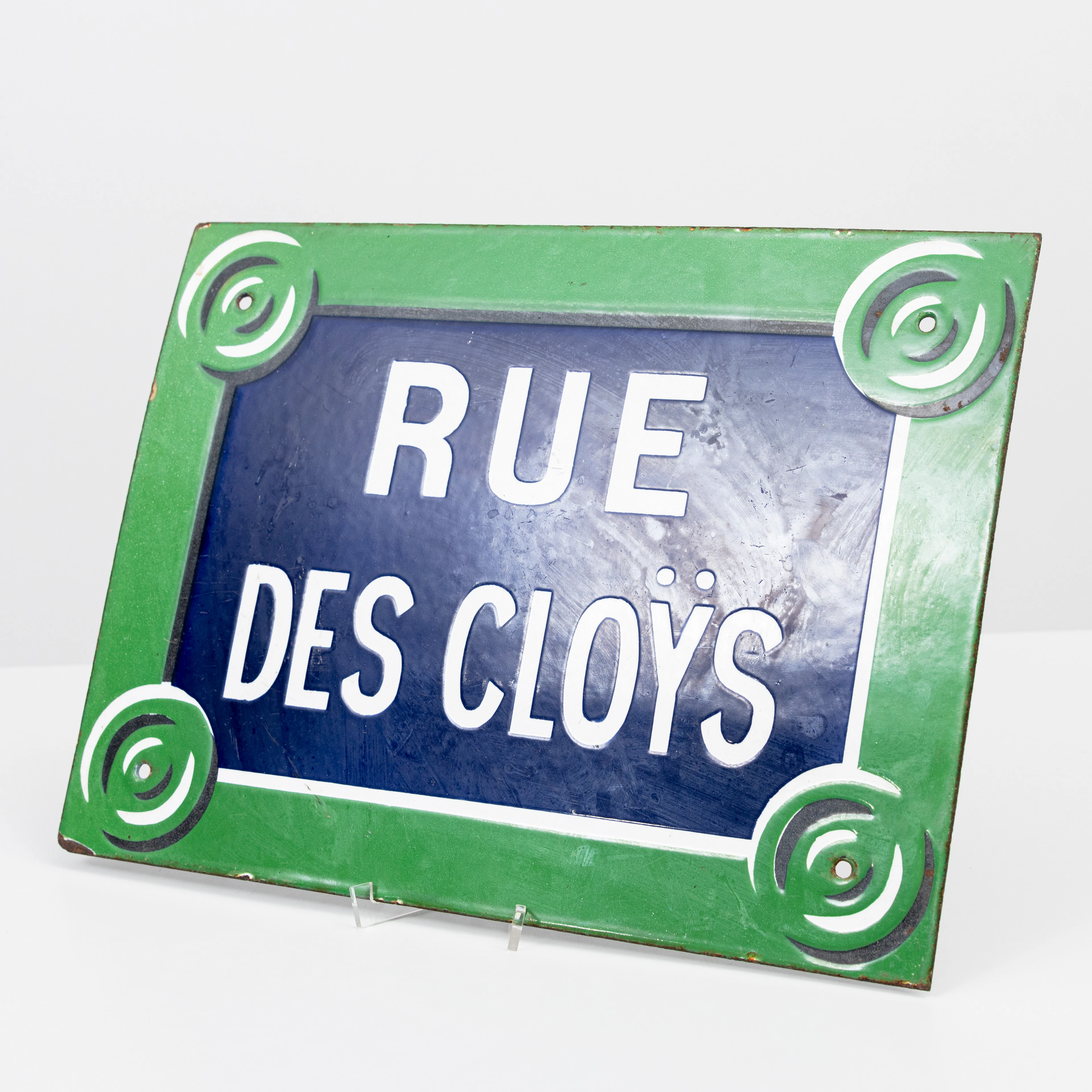 EMALJSKYLT, "Rue des Cloÿs", Paris, Frankrike.