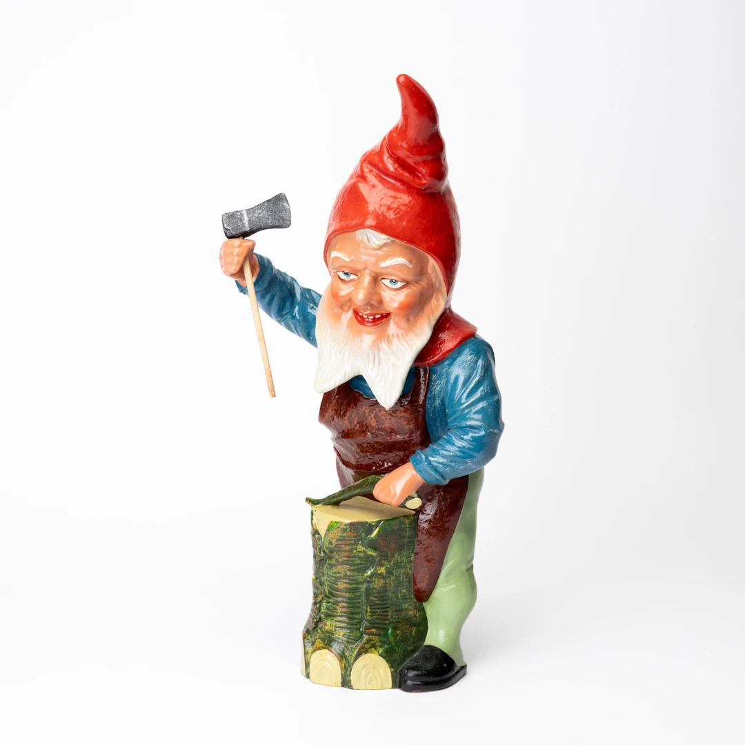 FIGURIN, keramik, tomte, 1900-talets första hälft.