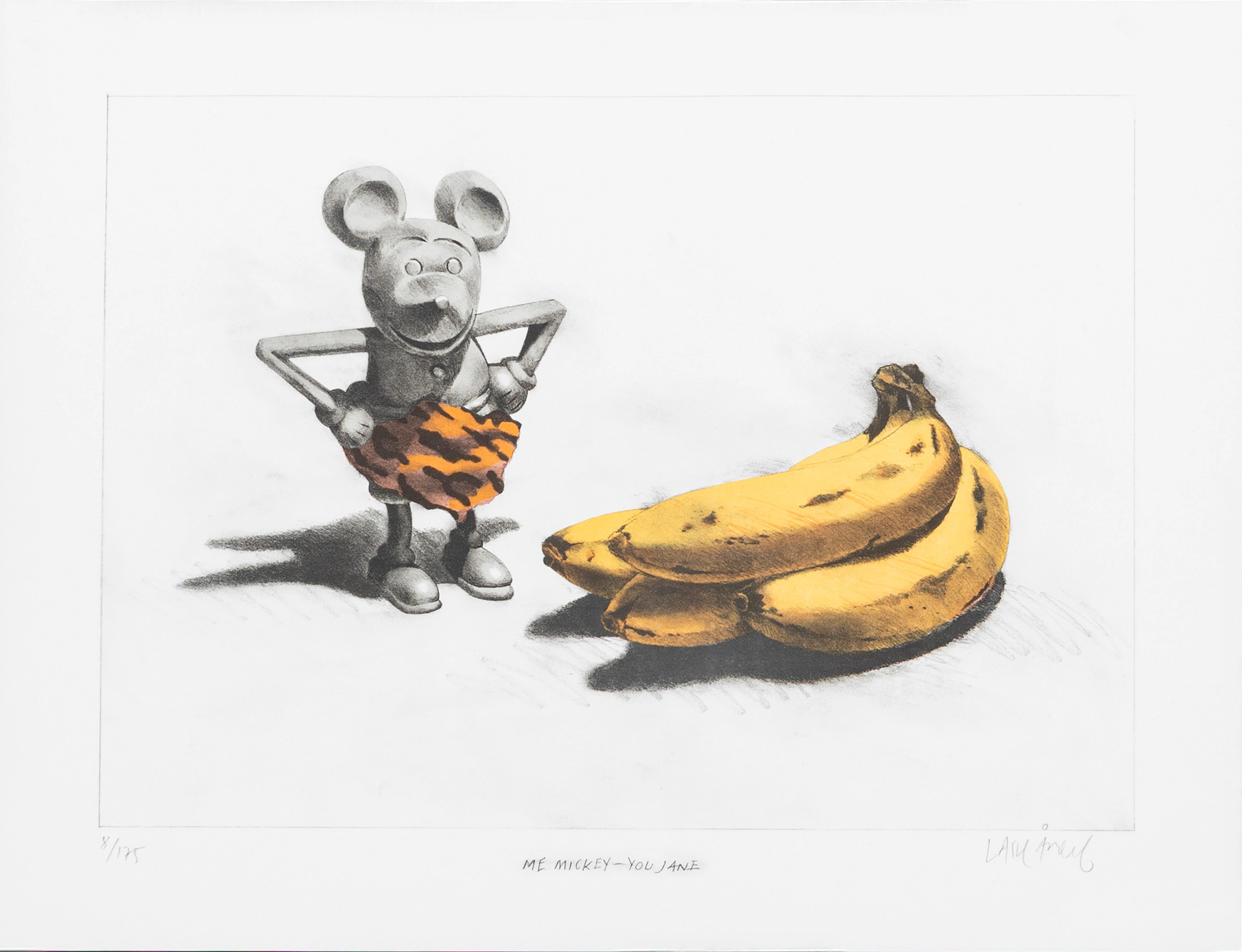 LASSE ÅBERG. "Me MIckey-You Jane", färglitografi, signerad och numrerad, 8/175.
