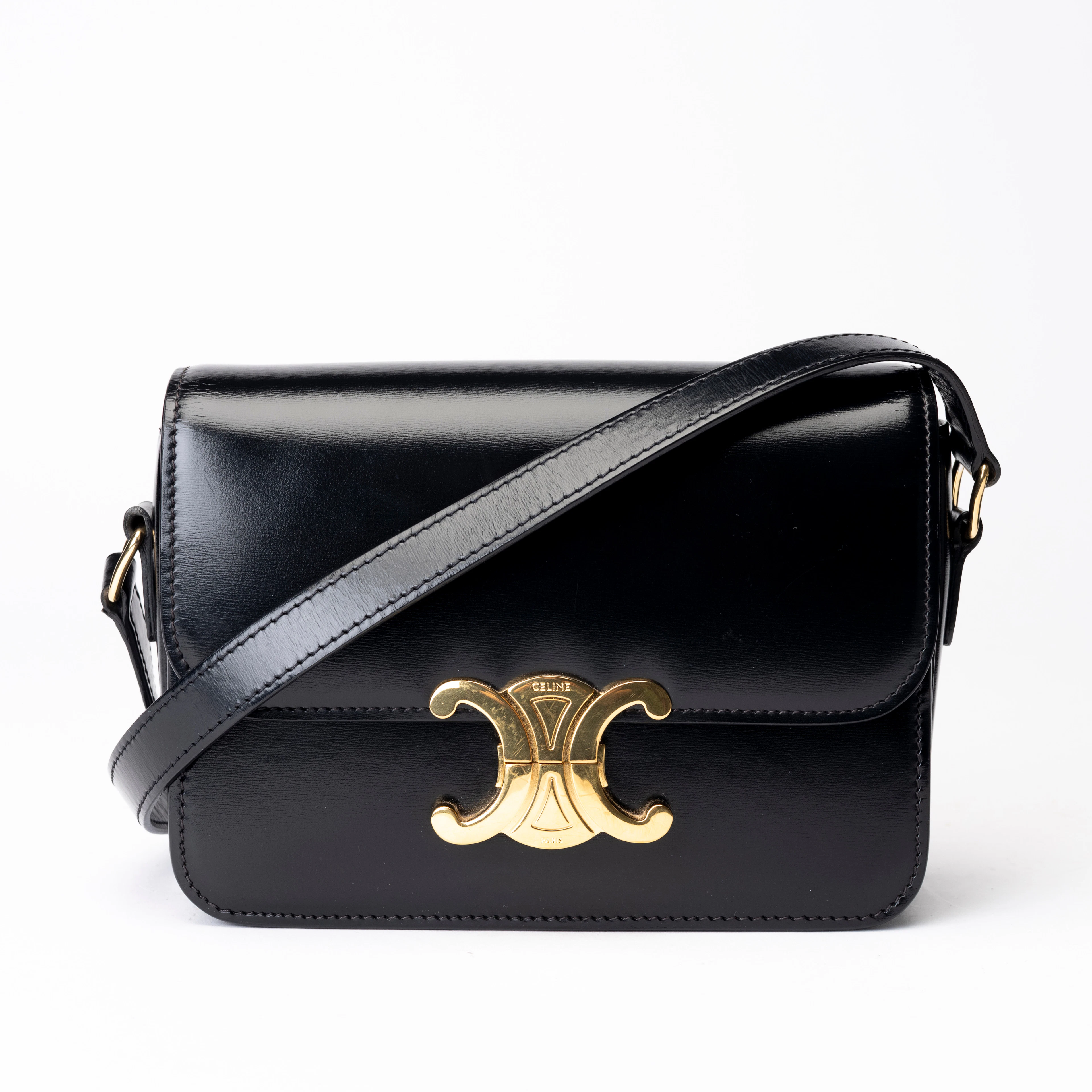 CELINE. Handväska, "Celine Teen Triomphe Bag", Paris Frankrike, 2021.