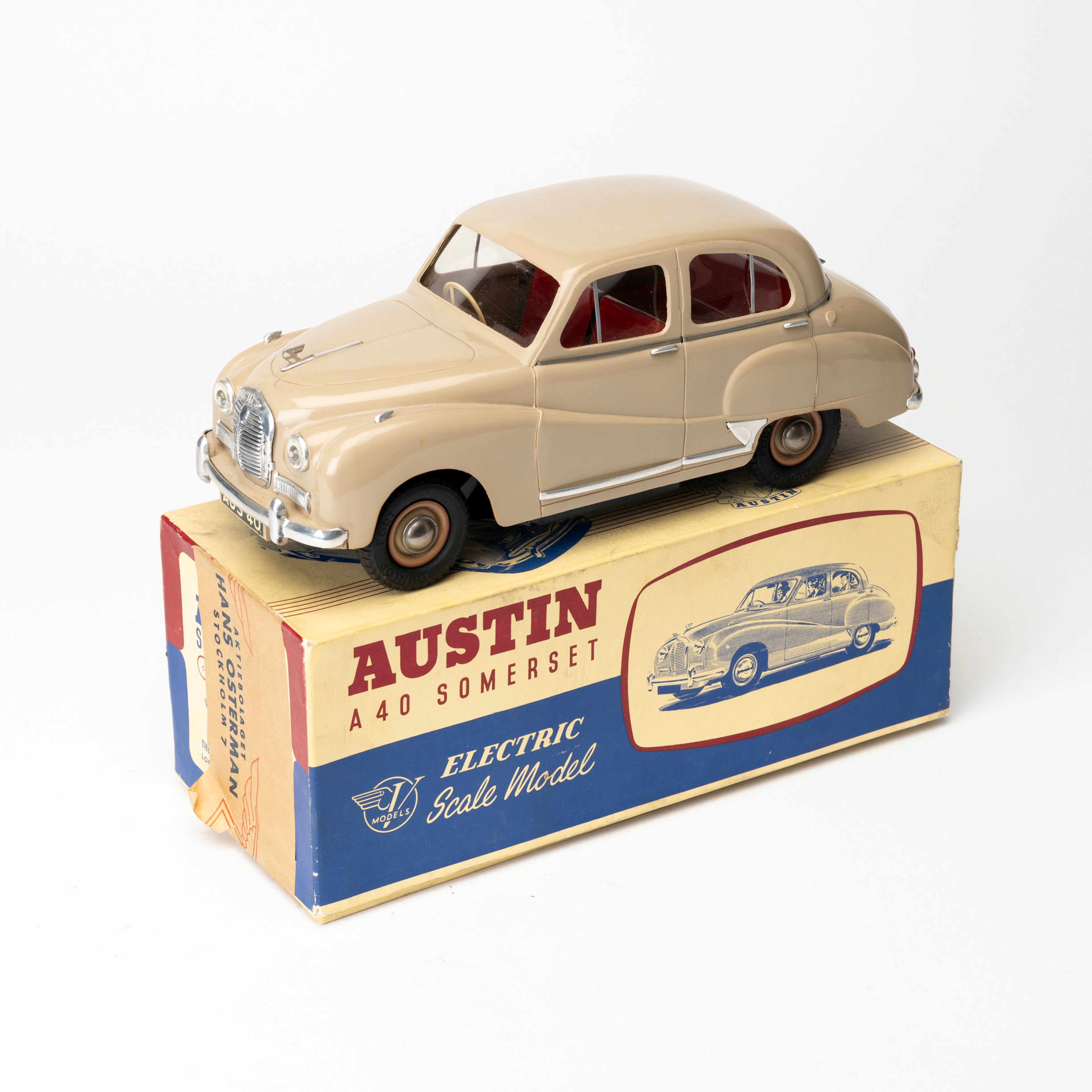 ELECTRIC AUSTIN SOMERSET, Plastbil 1/18 , batteridriven, originalkartong