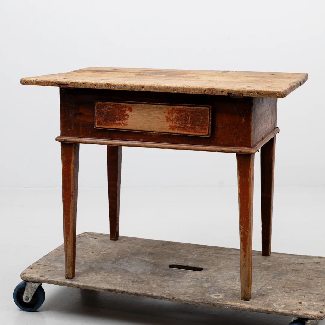 BORD, med låda, allmoge, 1800-tal.