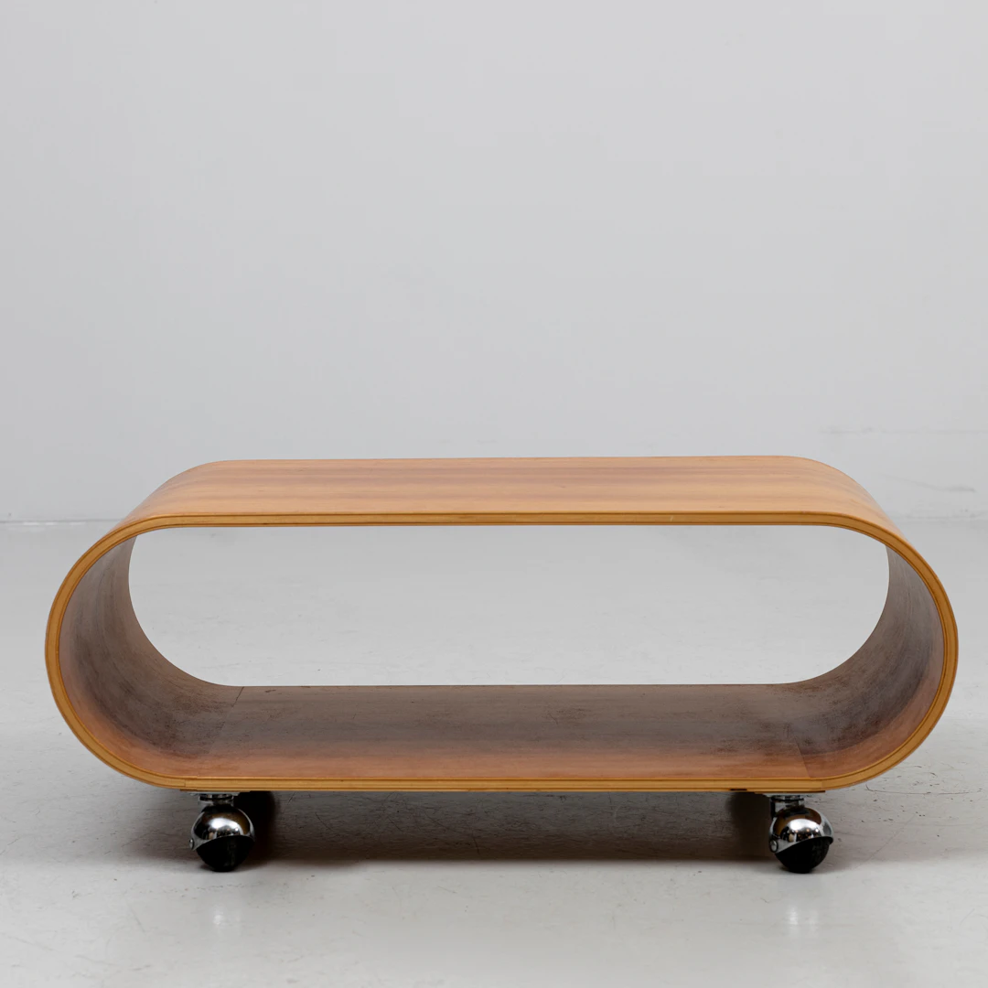 PETER EKLÅS. Bord/Mediemöbel "Velodrome", Formforum Stockholm, 2000-tal.