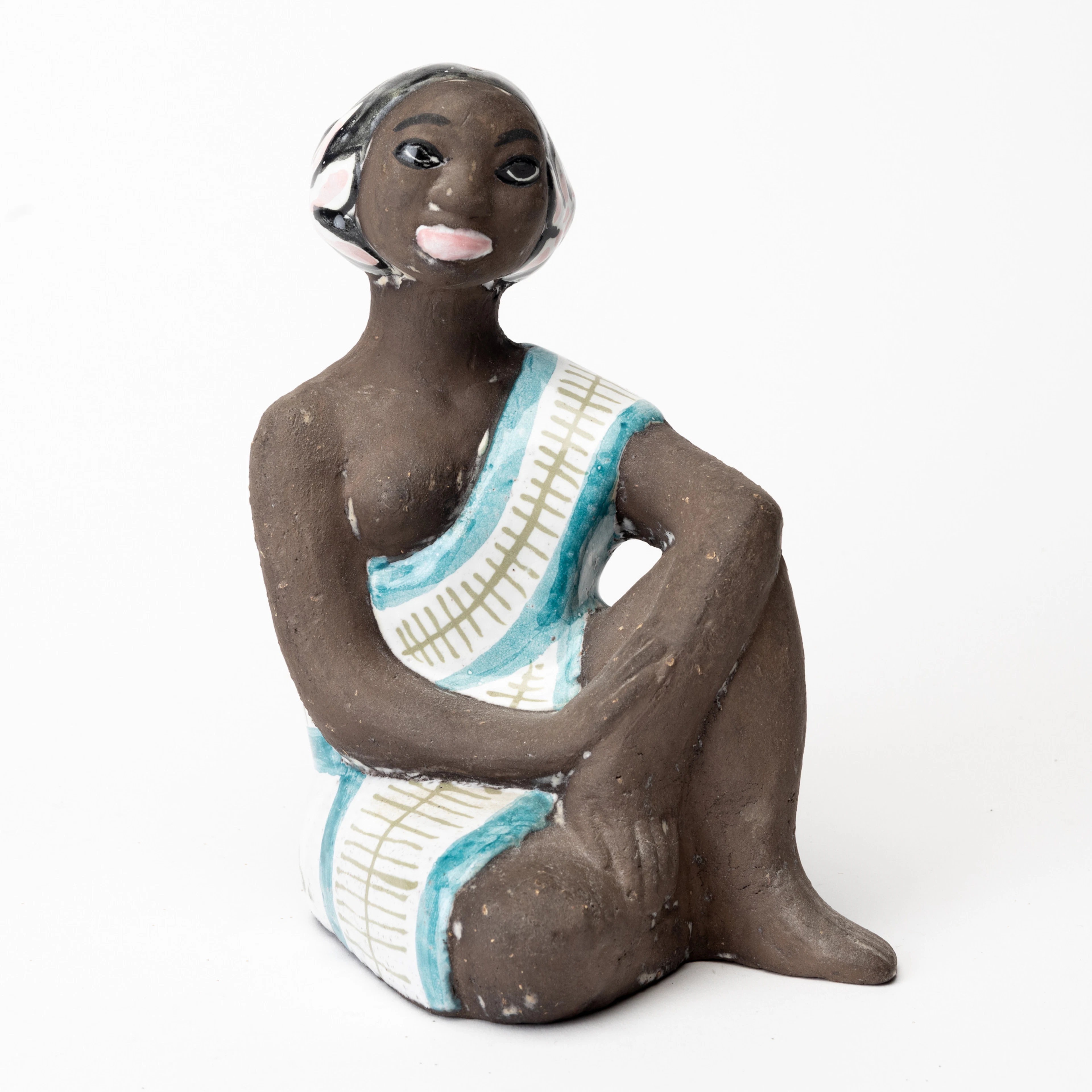 MARI SIMMULSON. Figurin, Upsala-Ekeby, lergods, modell. 4355, 1950-tal.