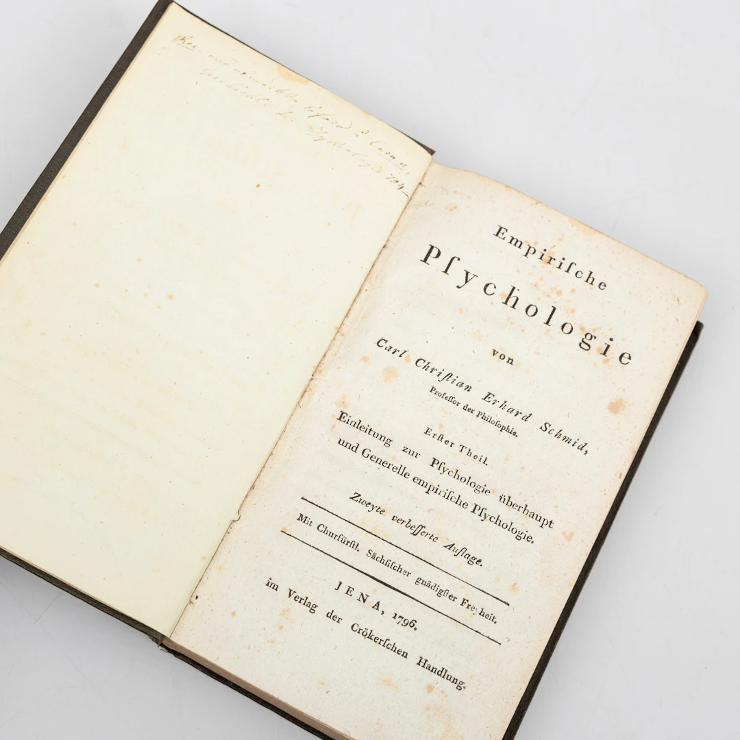 CARL CHRISTIAN ERHARD SCHMID. "Empirische Psychologie“, Erfter Theil