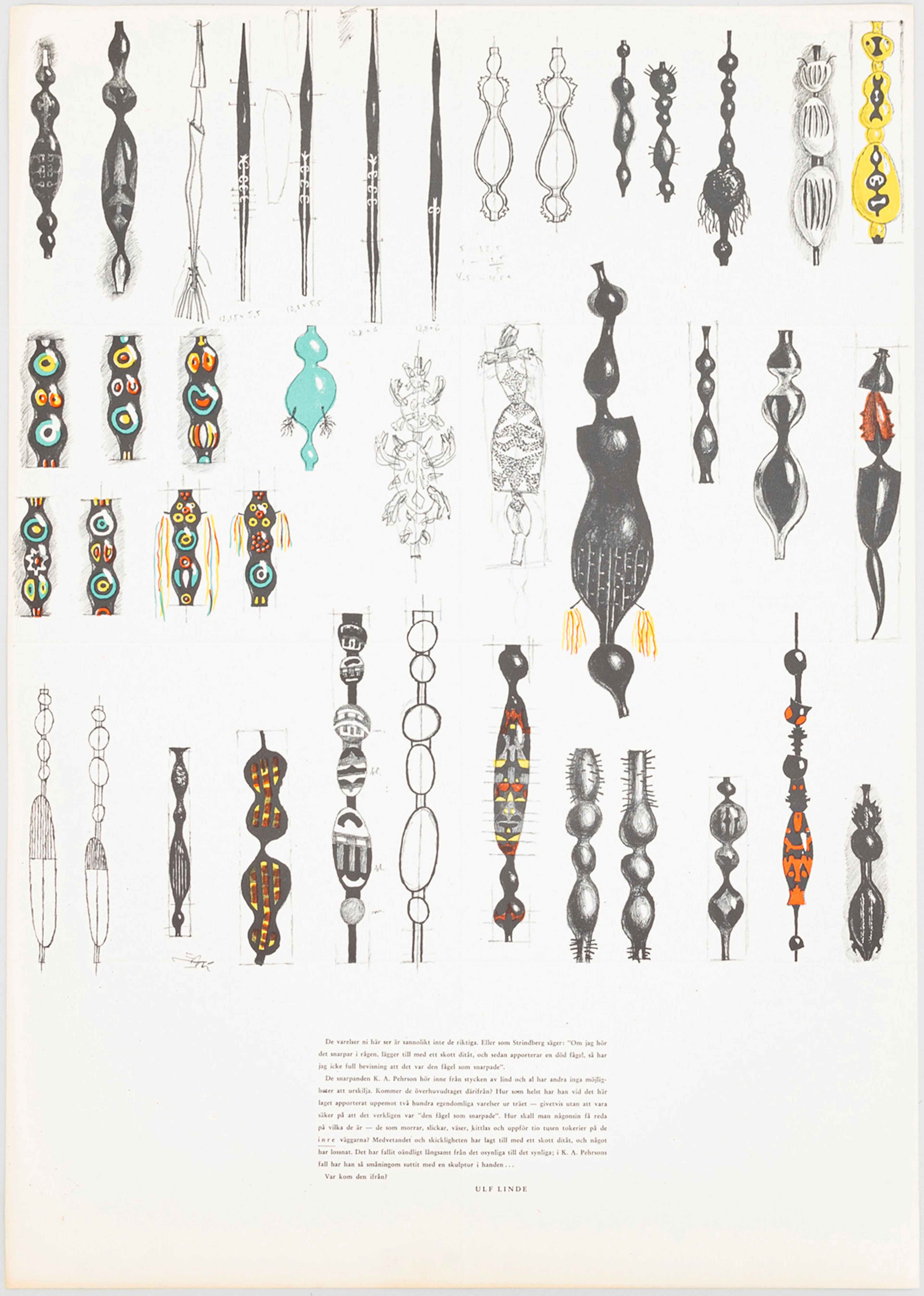 KARL AXEL PEHRSON. Utställningskatalog/förteckning, Galerie Burén 1963, No 551.