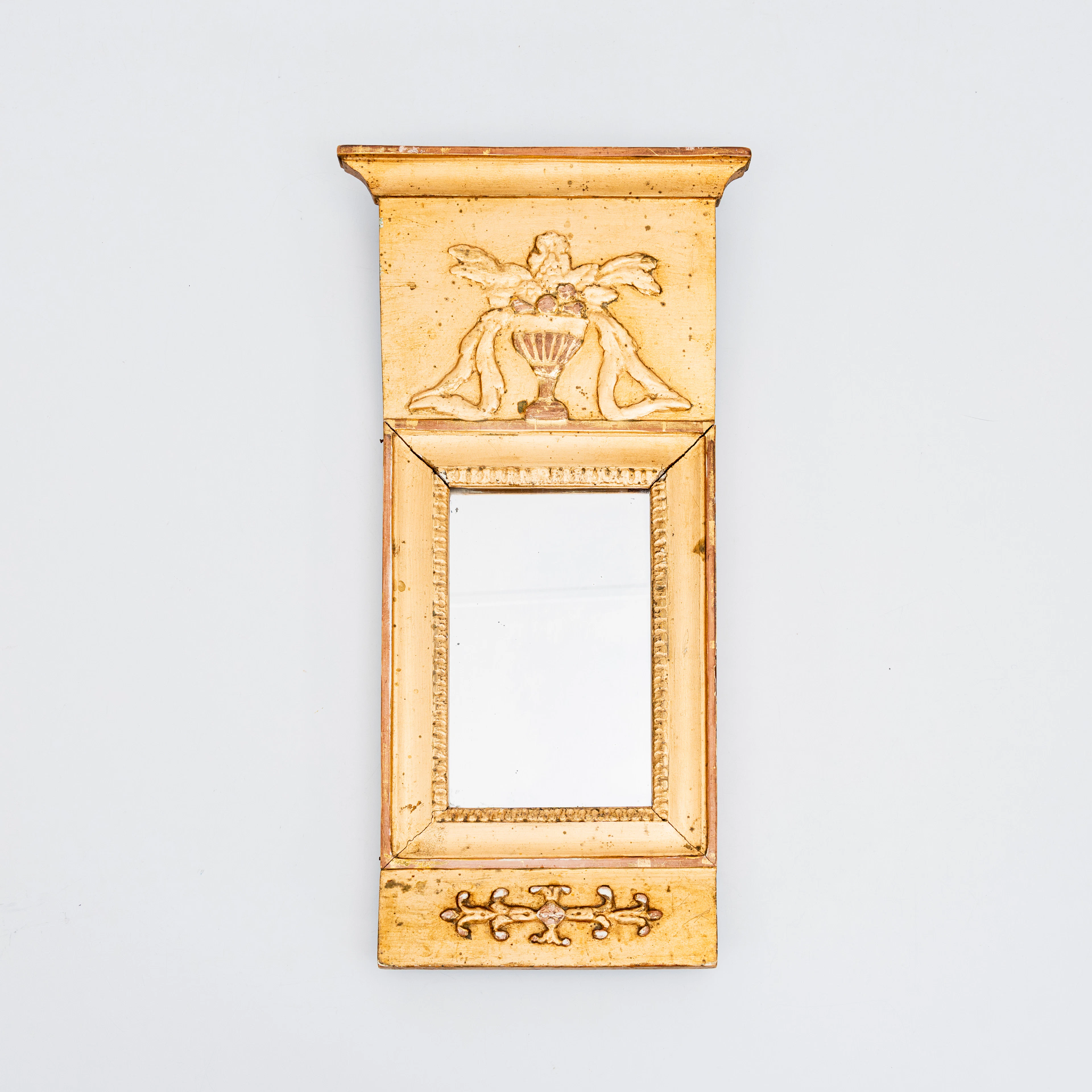 SPEGEL, förgylld, empire, 1800-tal.