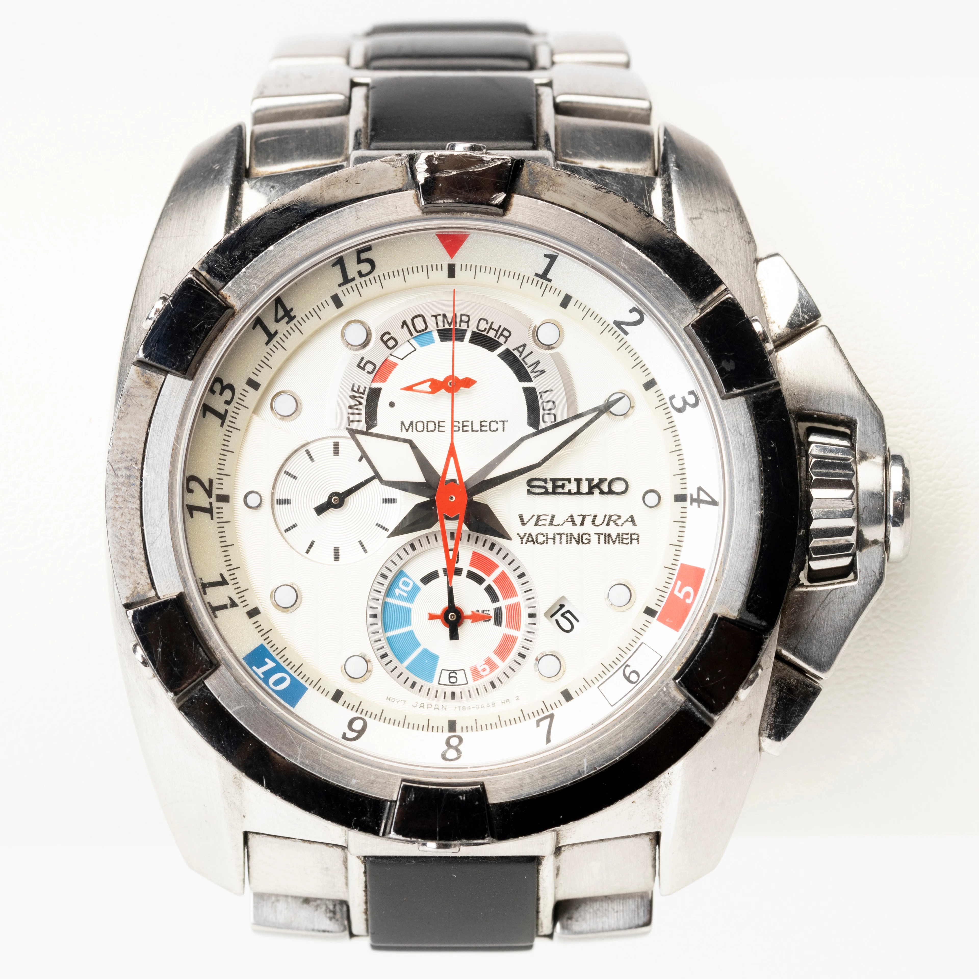 SEIKO, Velatura Yachting Timer, armbandsur, quartz, cal. 7T84, stål, 2000-tal.