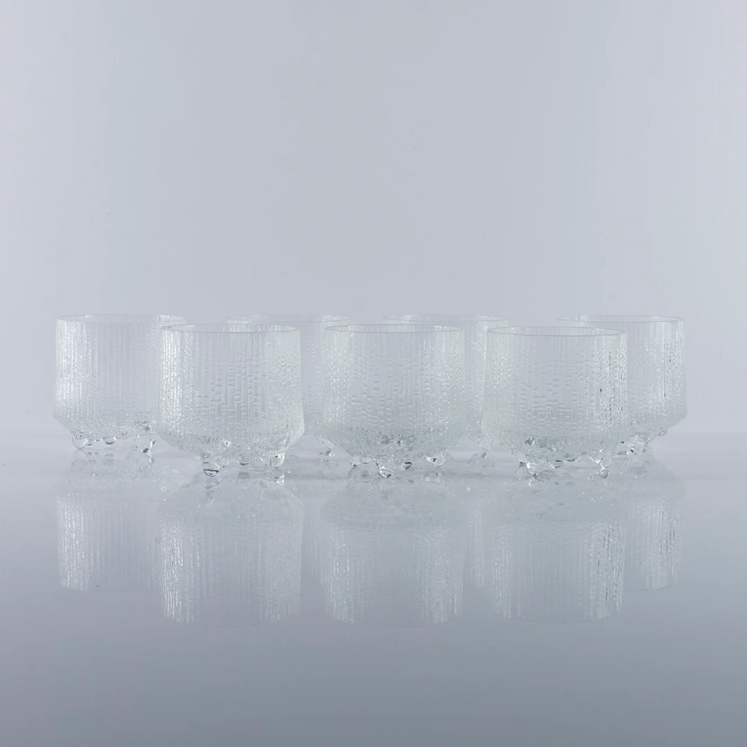 TAPIO WIRKKALA. Glas, 7 st, "Ultima Thule", IIttala, Finland.