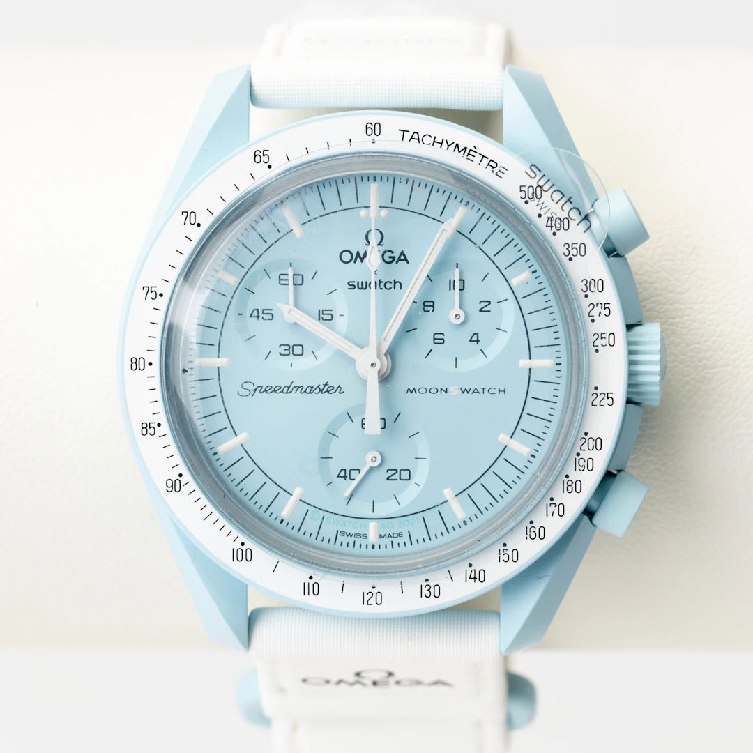 OMEGA x SWATCH, "Mission to Uranus", armbandsur, bioceramic, speedmaster, 2026.