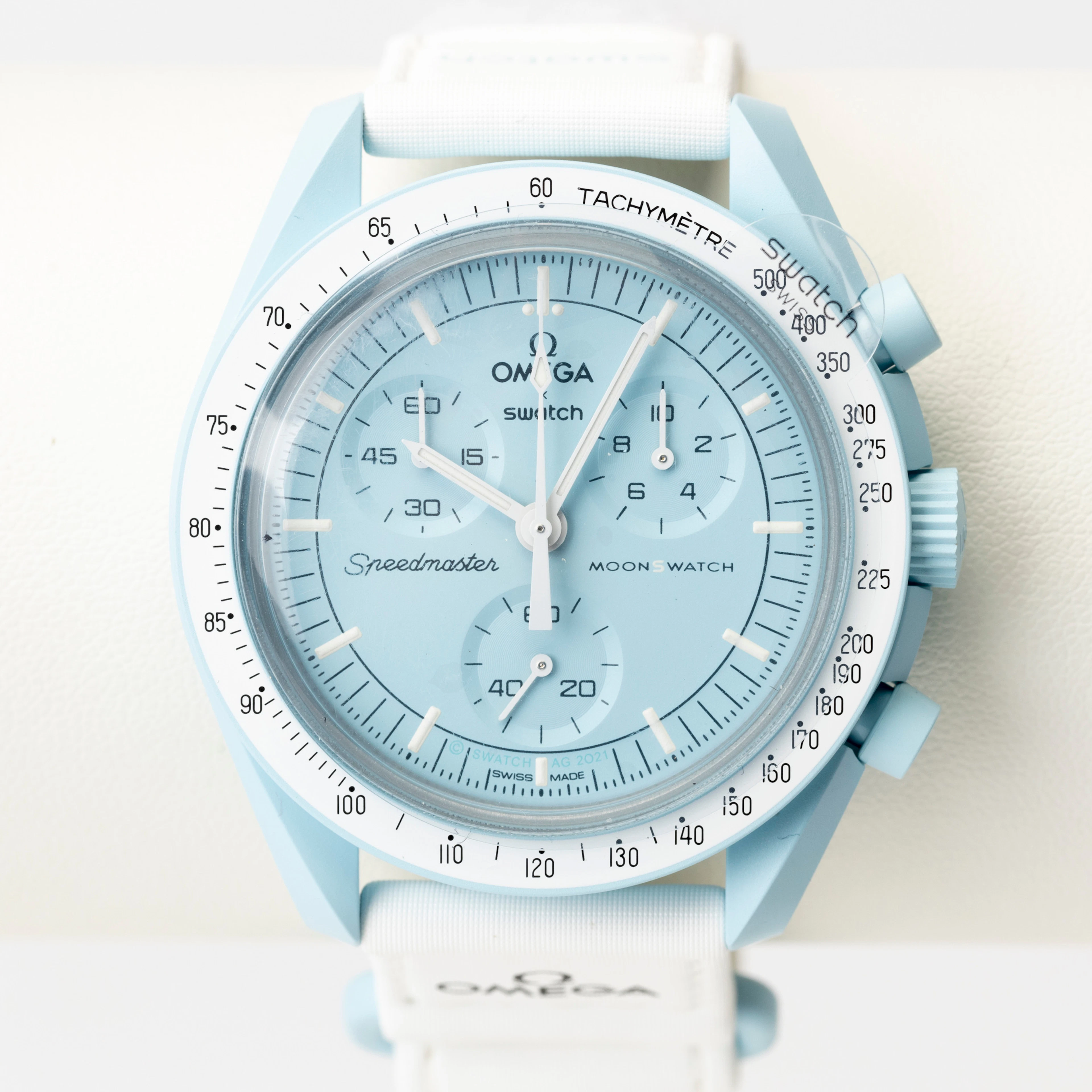 OMEGA x SWATCH, "Mission to Uranus", armbandsur, bioceramic, speedmaster, 2026.