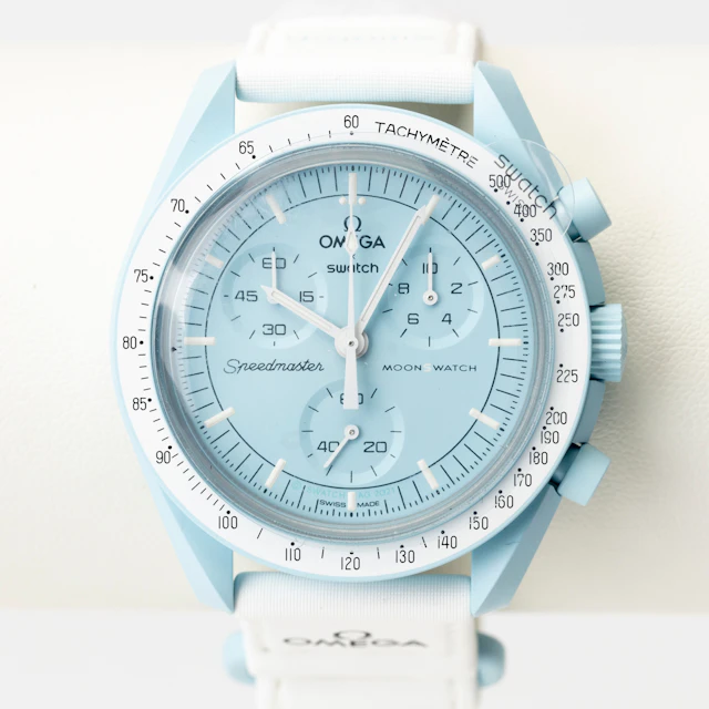 OMEGA x SWATCH, "Mission to Uranus", armbandsur, bioceramic, speedmaster, 2026.