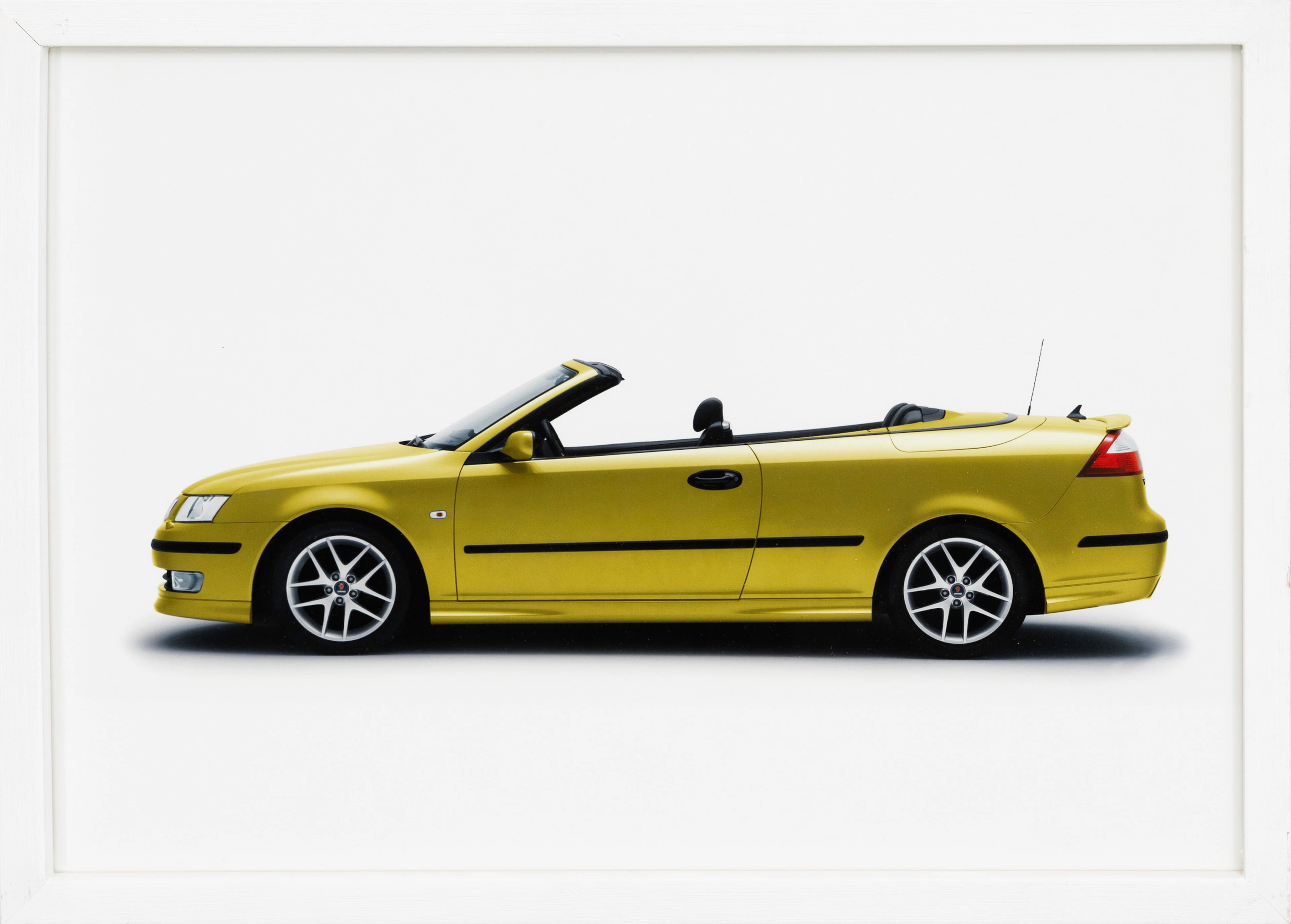 DAWID BJÖRN DAWIDSSON. Saab 9-3, fotografi, á tergo signerad och numrerad