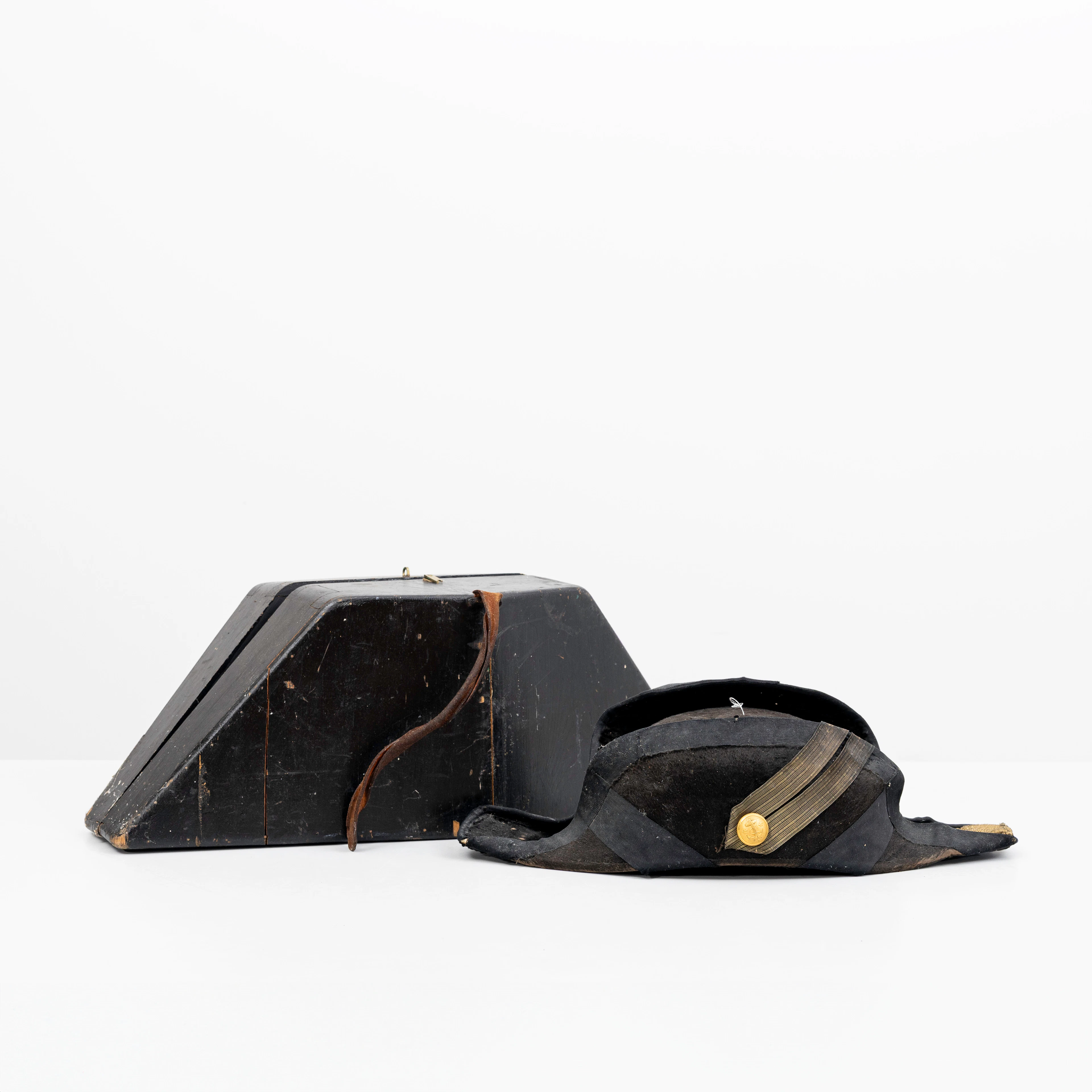 BICORNE, svensk, med ask, 1800-tal.