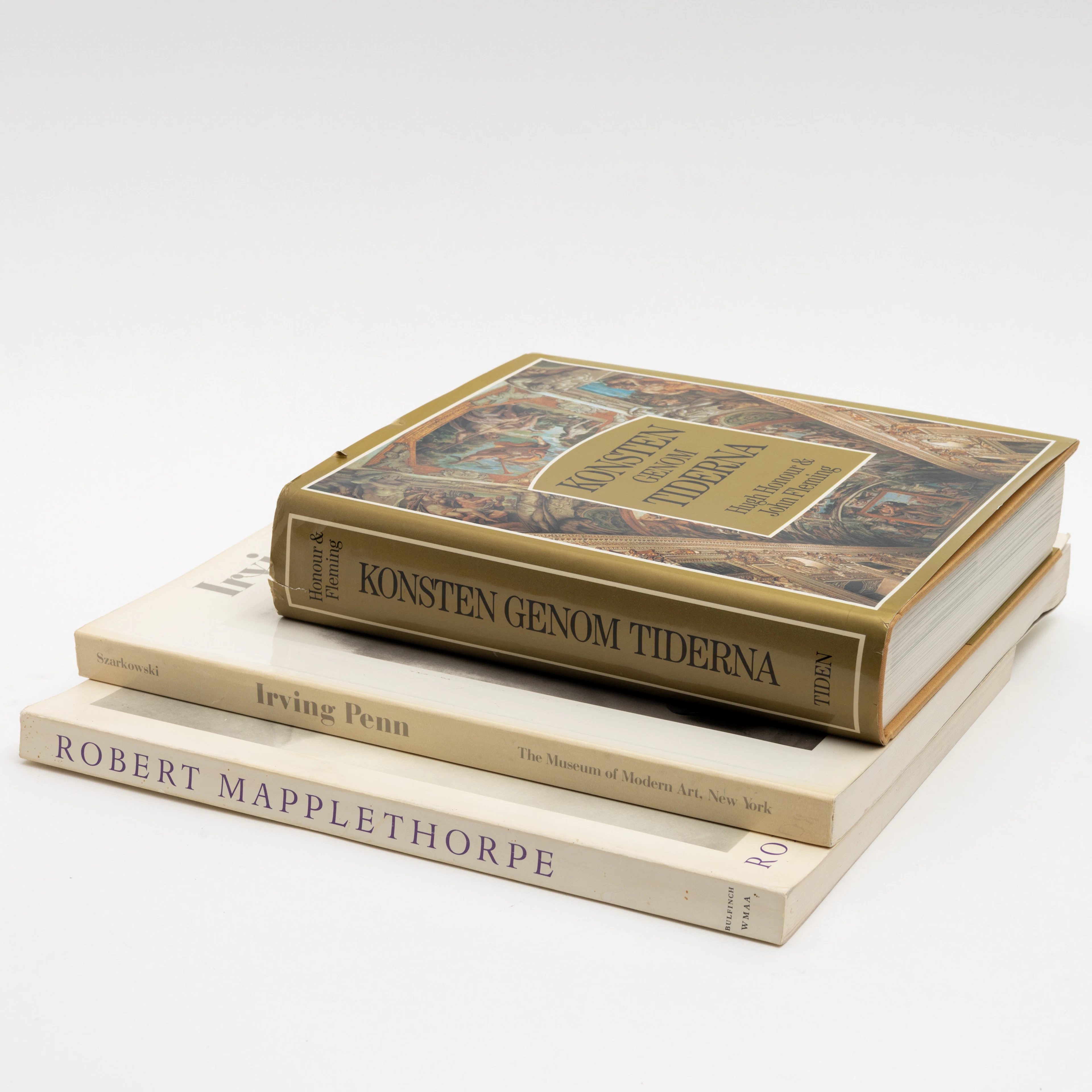 KONSTLITTERATUR, 3 st, Mapplethorpe, Irving Penn, Konsten genom tiderna.
