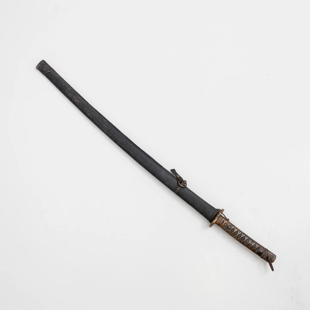 SHIN-GUNTO, för underofficer, läderklädd stålbalja, typ 95, Japan