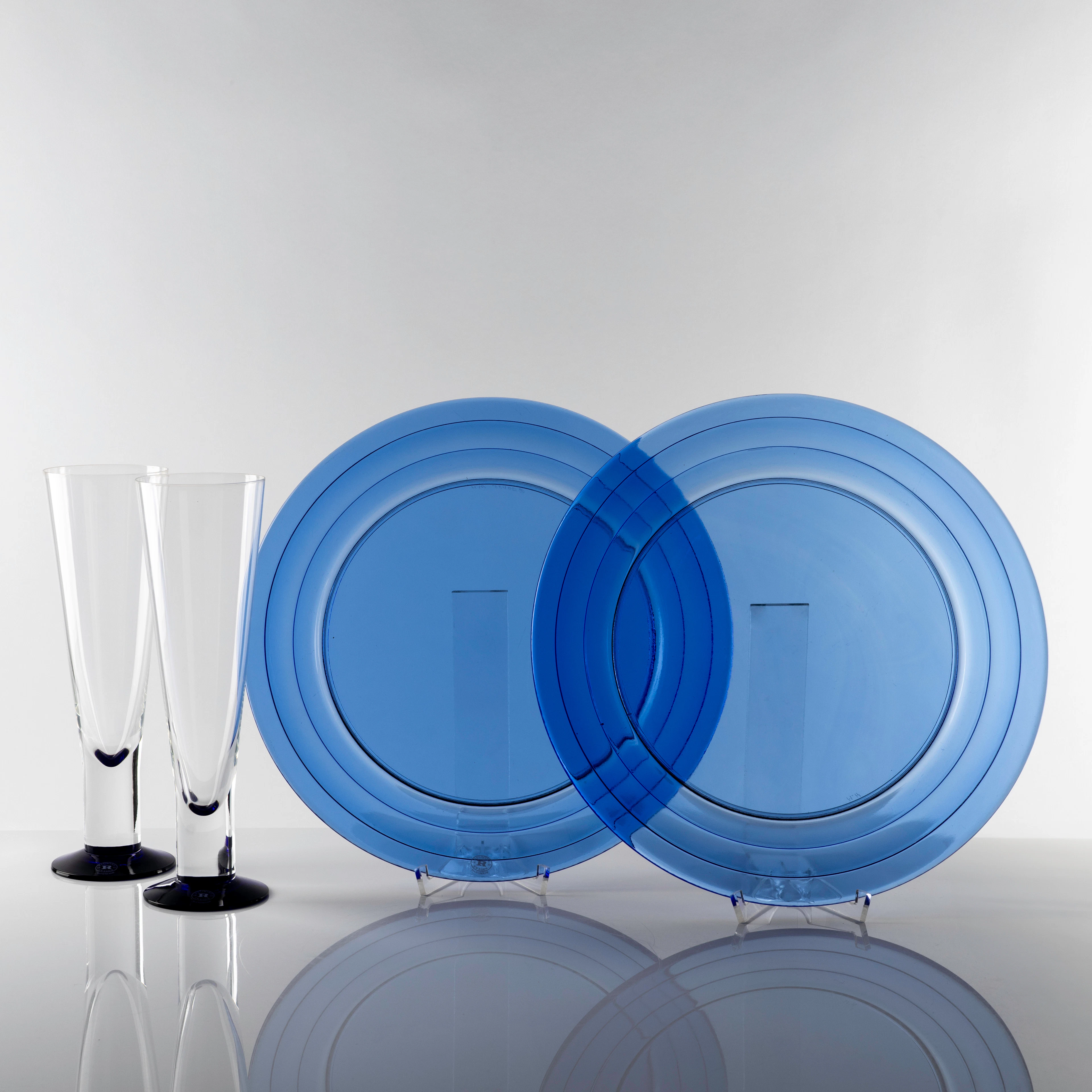MARGARETA HENNIX. Fat samt ölglas, 2+2 st, "Basic", Reijmyre glasbruk.