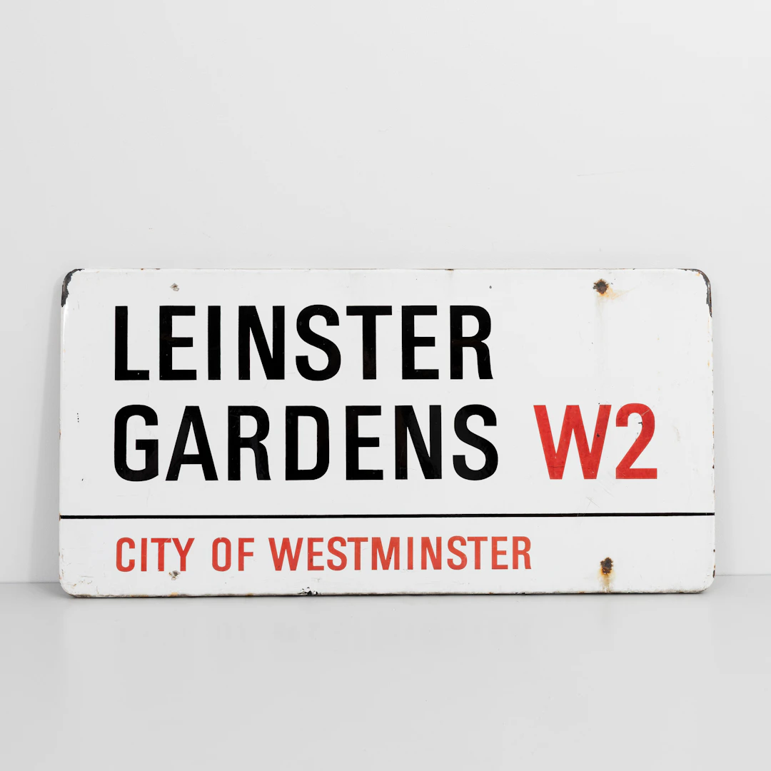 VÄGSKYLT, Leinster Gardens, W2, City of Westminster, London.