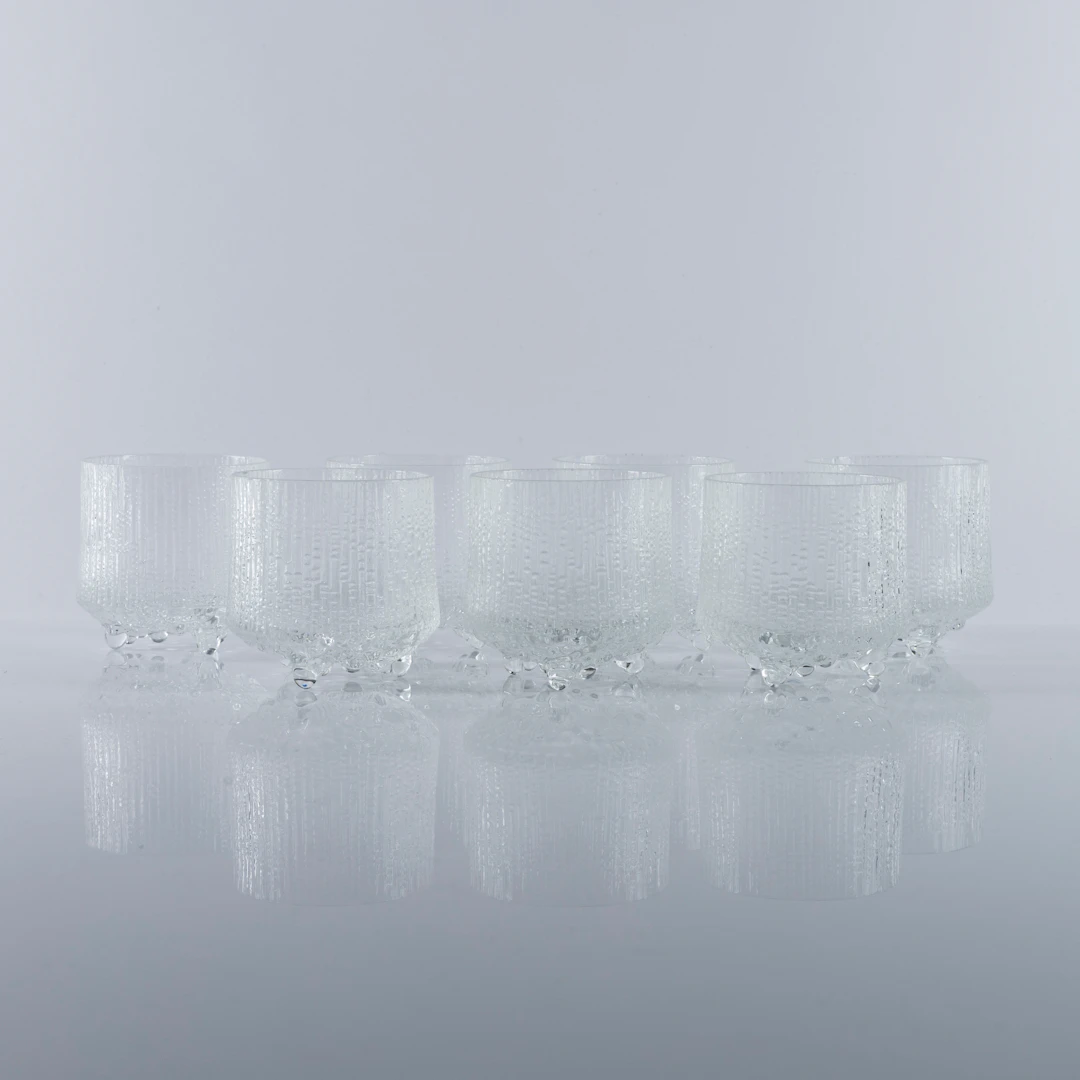 TAPIO WIRKKALA. Glas, 7 st, "Ultima Thule", IIttala, Finland.