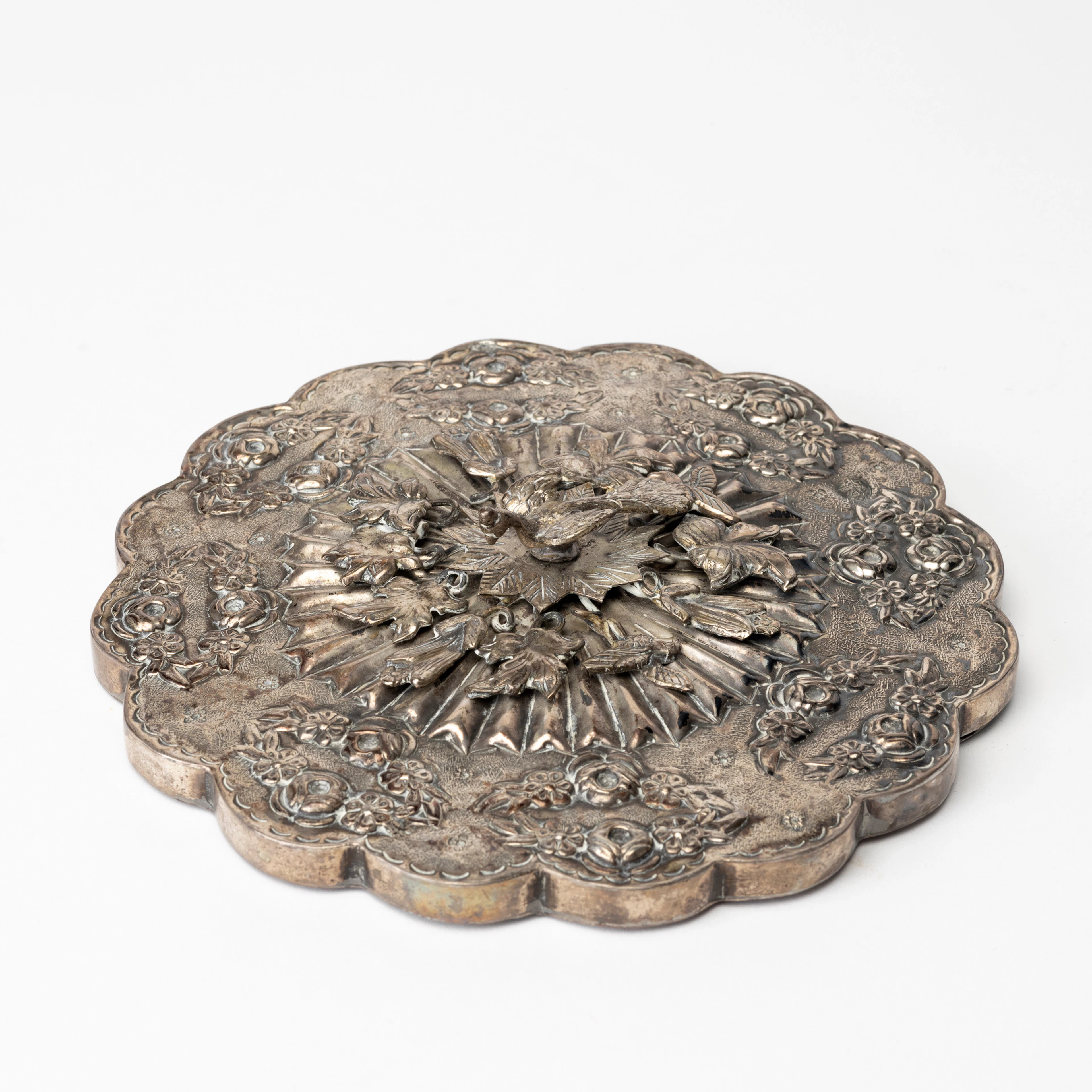 HANDSPEGEL/BRÖLLOPSSPEGEL, silver, Osmanska Riket, 1900-talets första hälft.