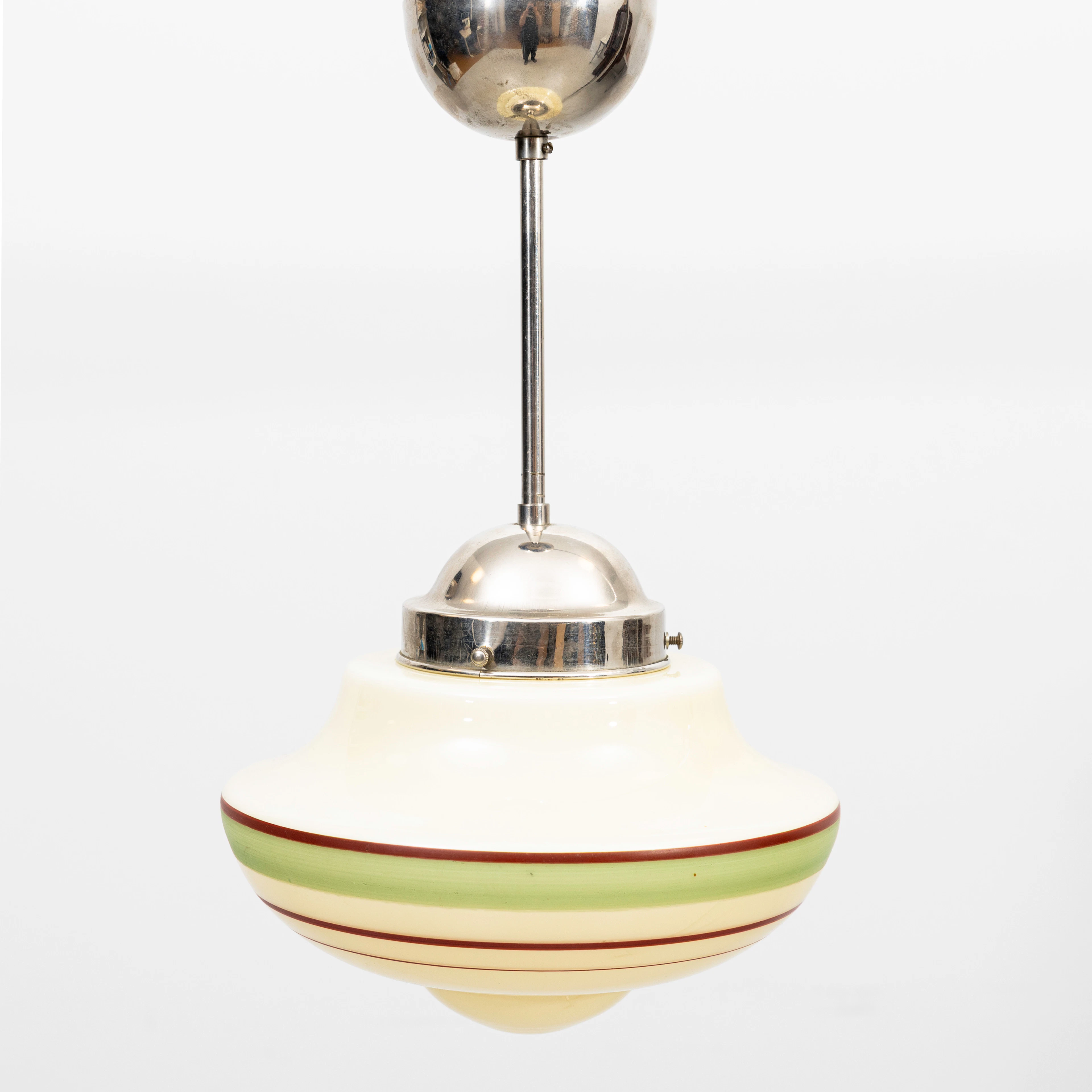 TAKLAMPA, glas, Art Deco, 1930-tal, höjd ca 42 cm.