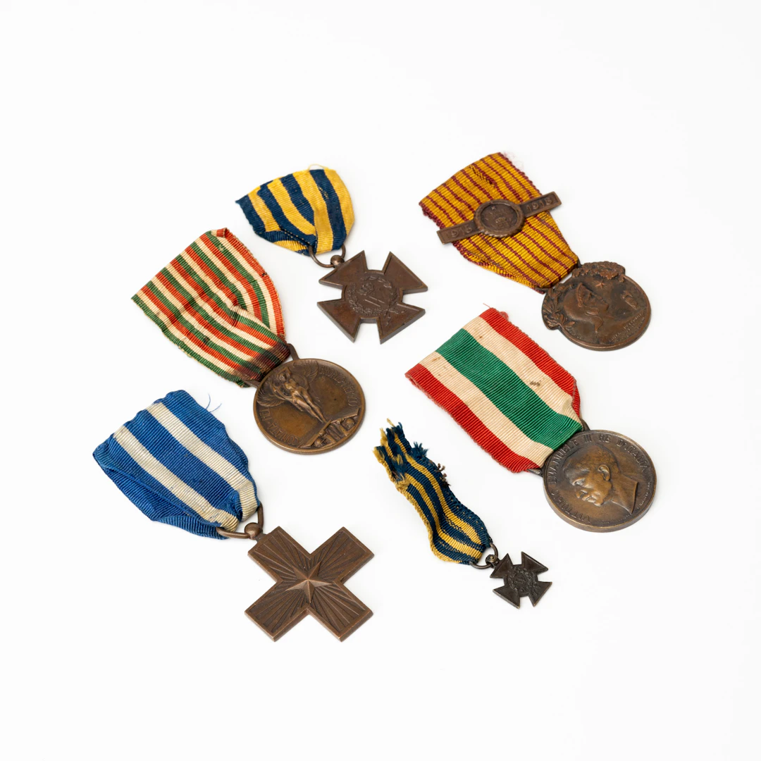 TAPPERHETSMEDALJER, 6 st, brons, Italien / Nederländerna, 1800/1900-tal.