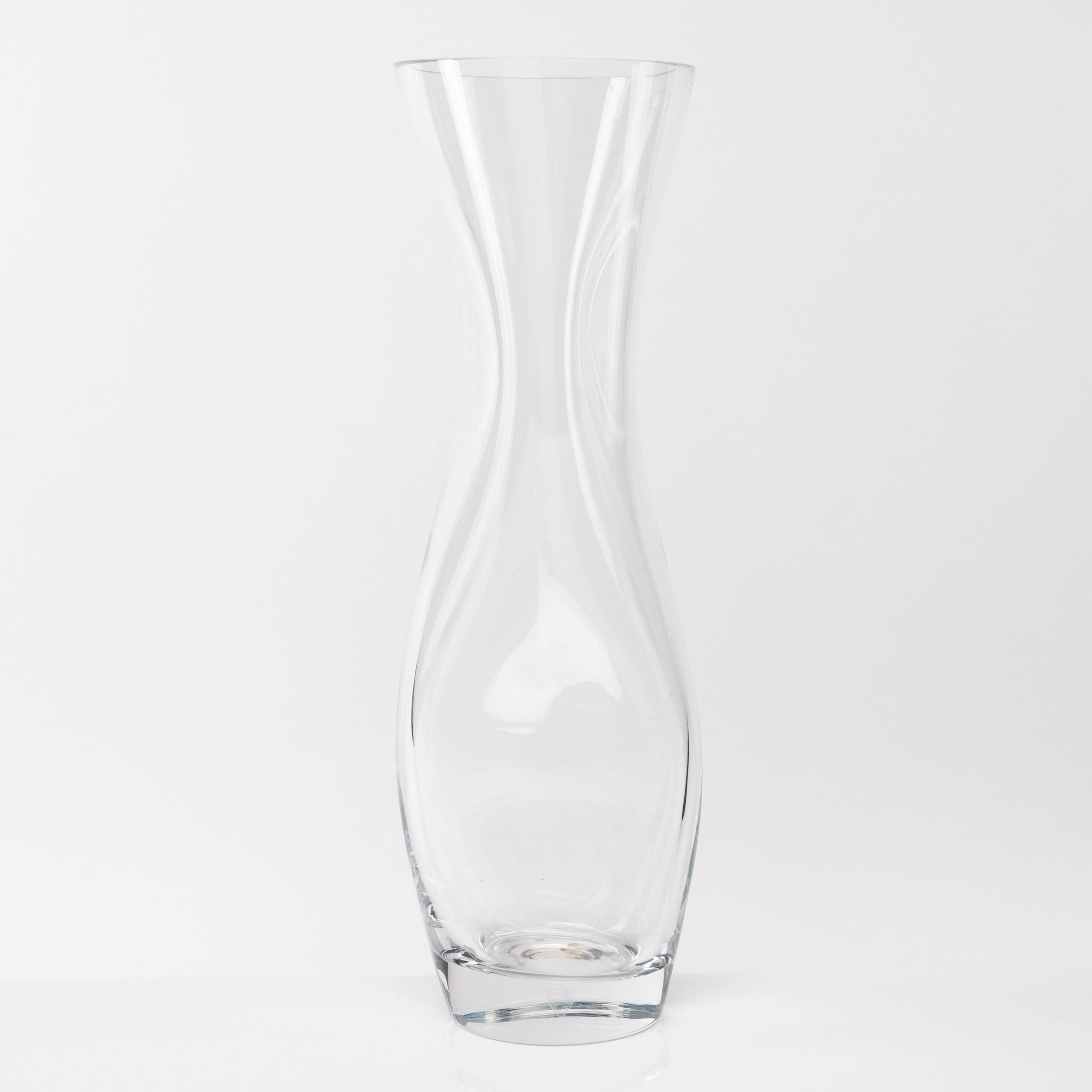 LENA BERGSTRÖM. Vas, glas, "Squeeze", monogramsignerad, Orrefors.