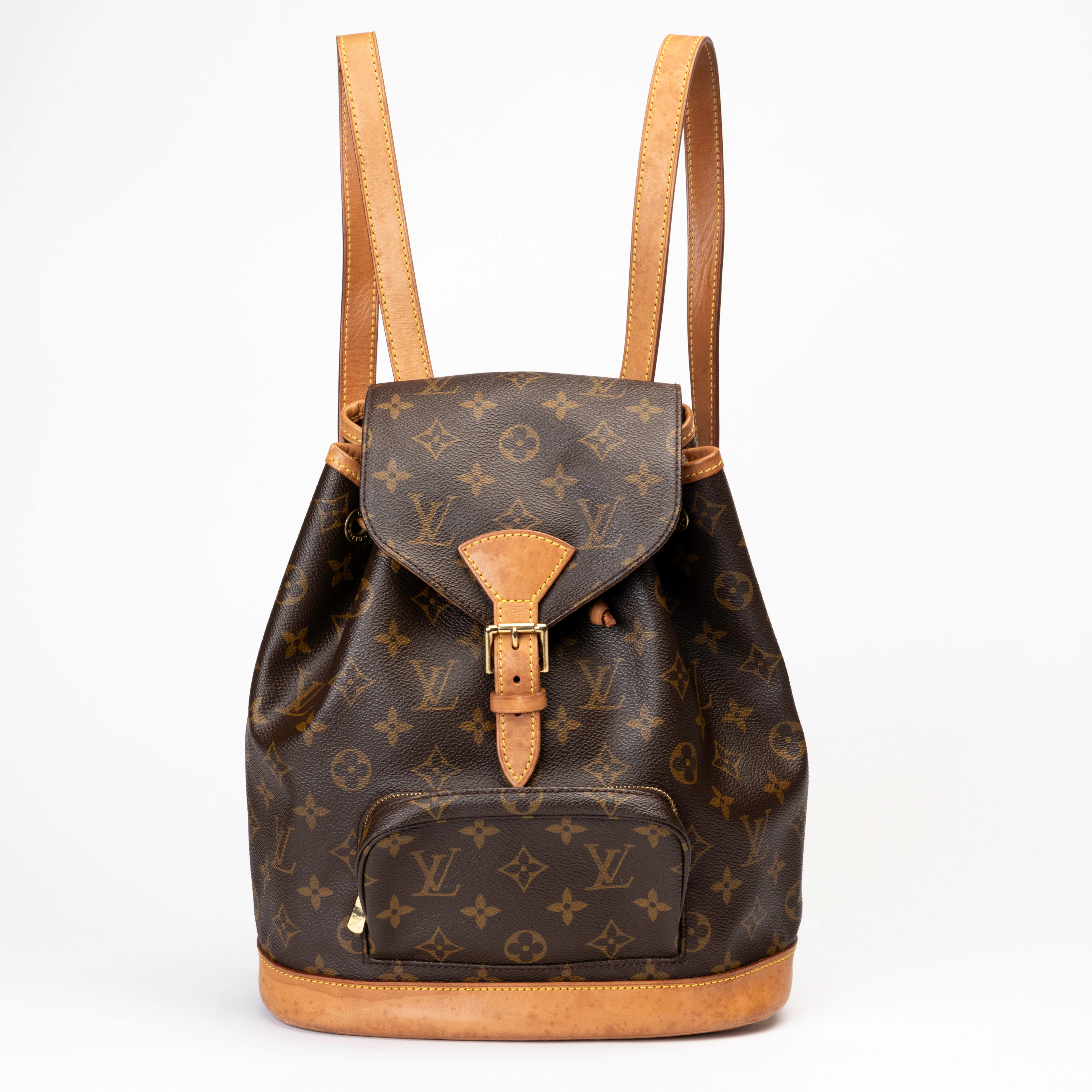 LOUIS VUITTON. Ryggsäck, "Mountsouris", monogramcanvas, detaljer i
