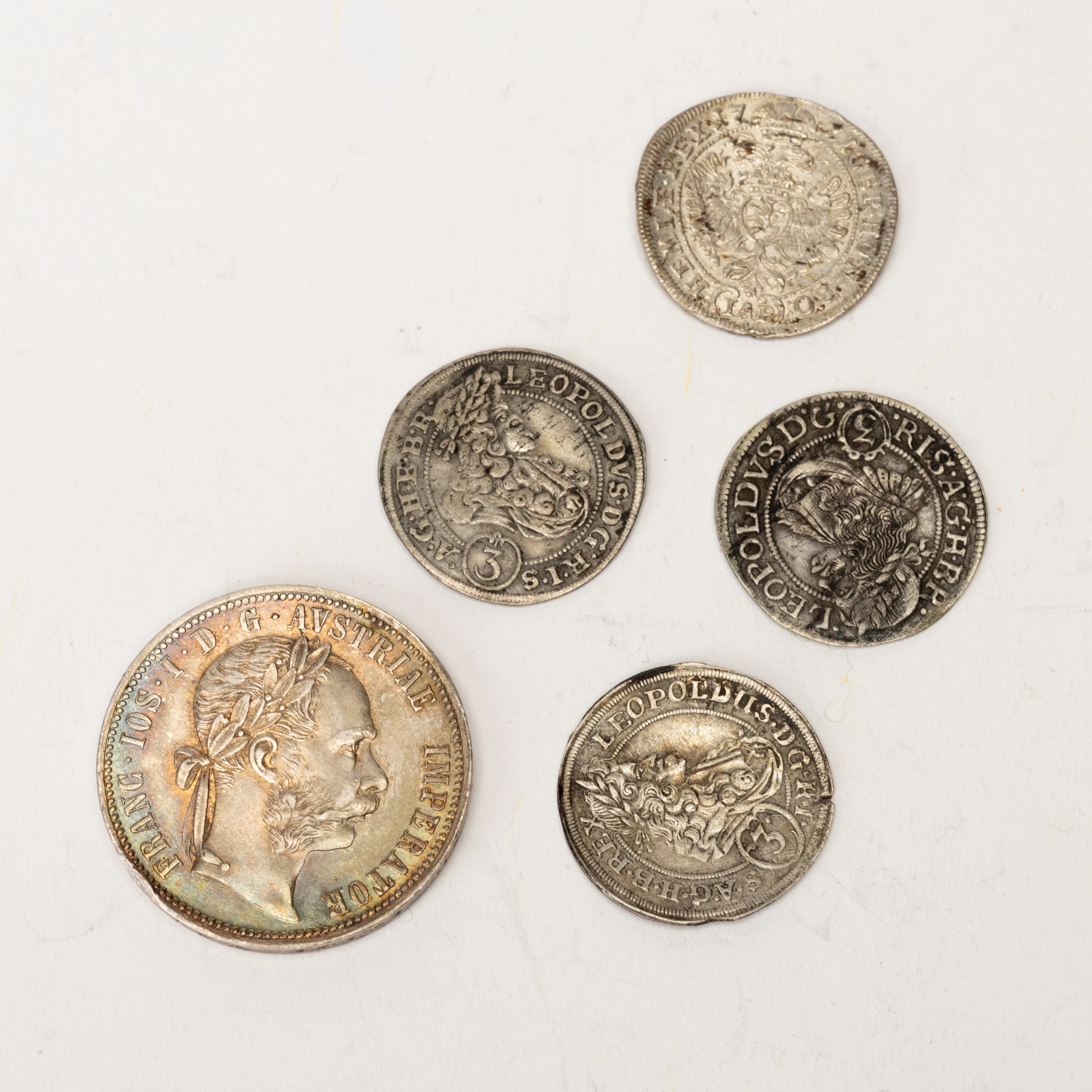 MYNT, 5 st, kreuzer, florin, silver, Österrike / Tysk Romerska riket