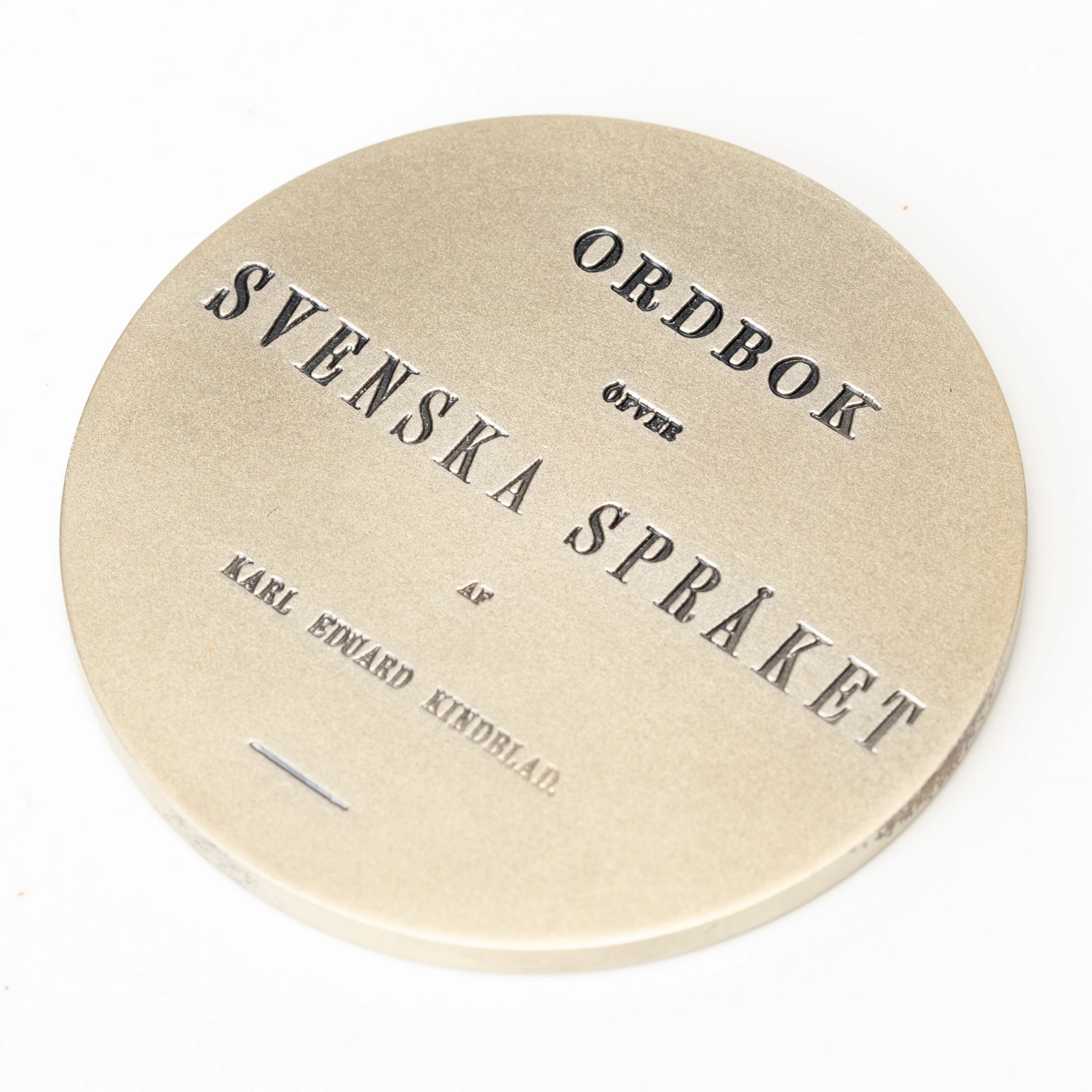 ULF LINDE. Medalj, silver, utgiven av Svenska Akademien, Sporrong