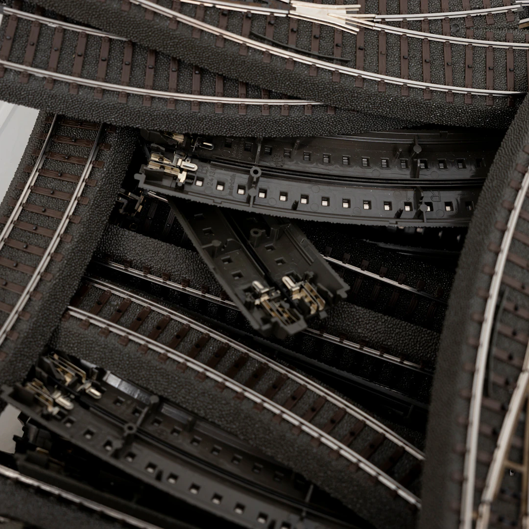 MÄRKLIN C-räls, för H0, ca 65 delar.