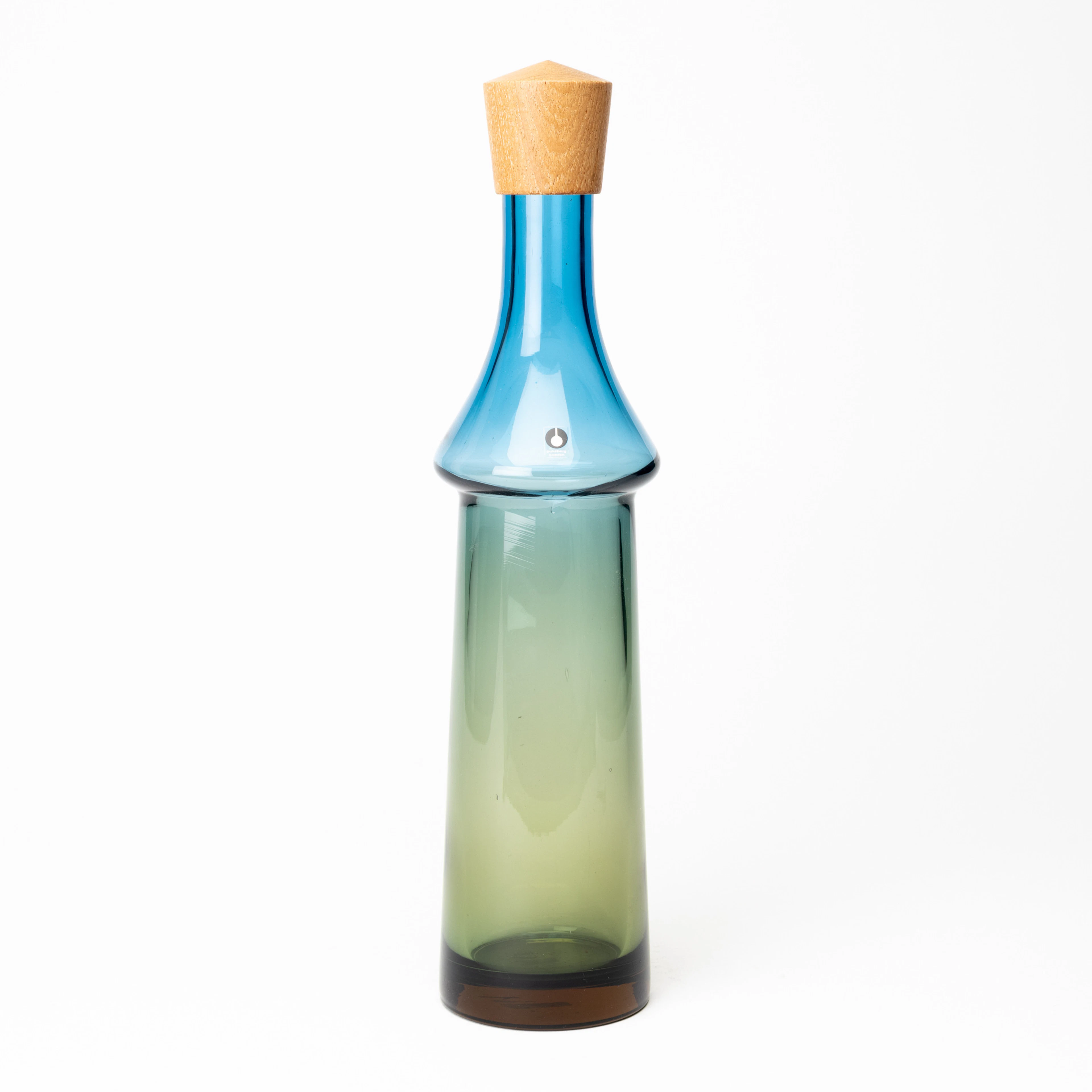 GÖRAN WÄRFF. Flaska, "Tropico", glas, etikettmärkt, Pukeberg, 1960-tal.