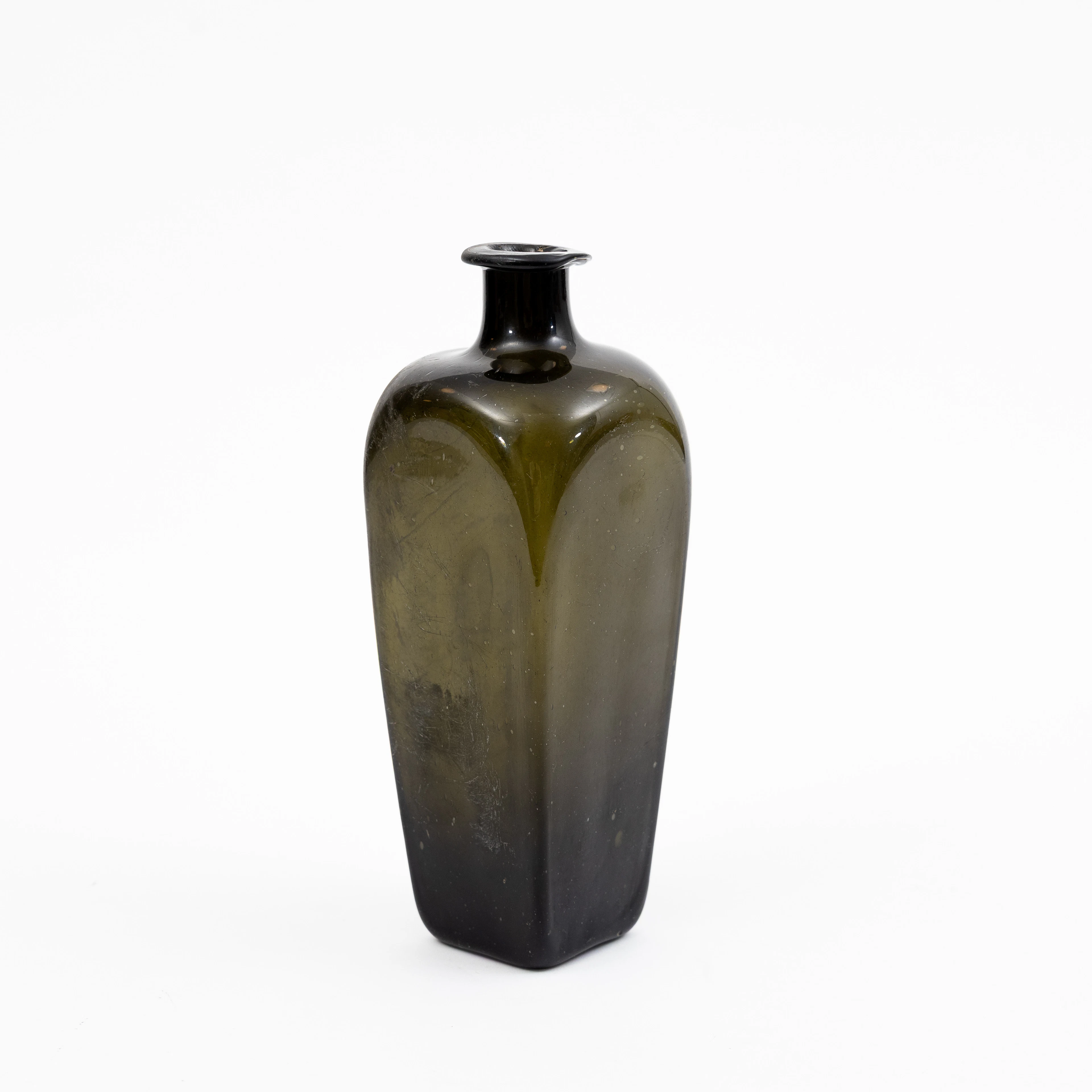 GIN/OLJEFLASKA, sannolikt Holland, glas, 1700-tal.
