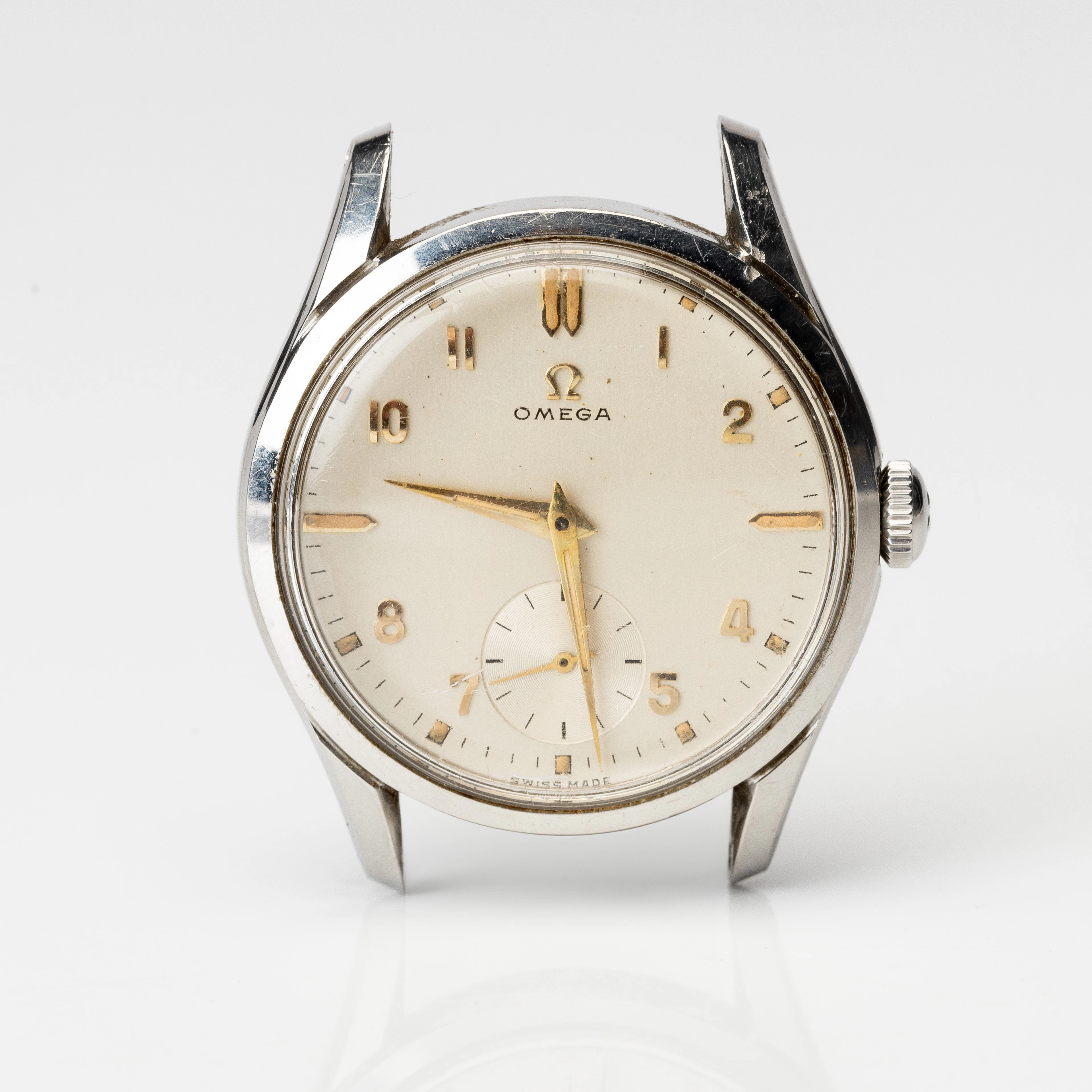OMEGA, armbandsur, manuell, cal.265, stål, 1950-tal.
