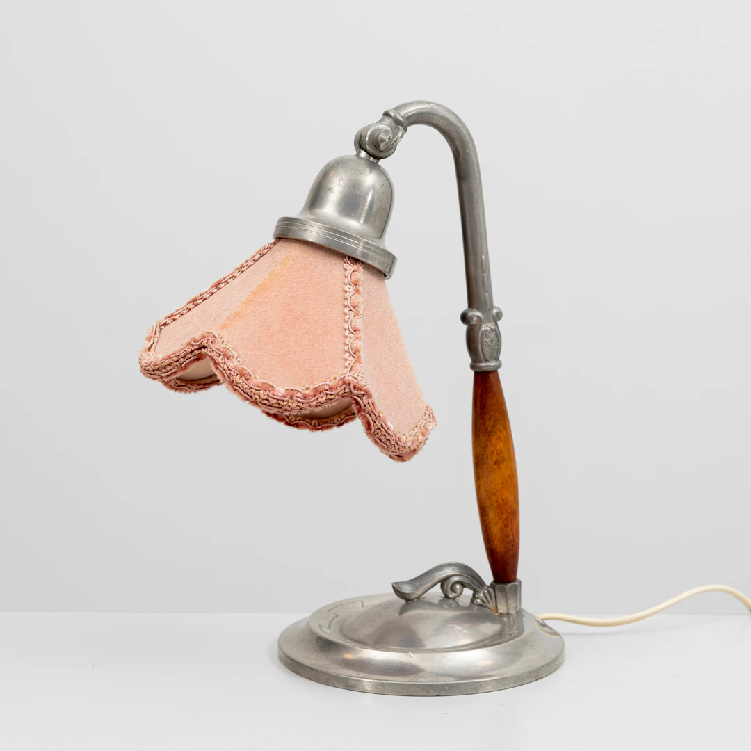 BORDSLAMPA, Lundin & Lindbergs metallvarufabrik, Eskilstuna, tenn, 1934.