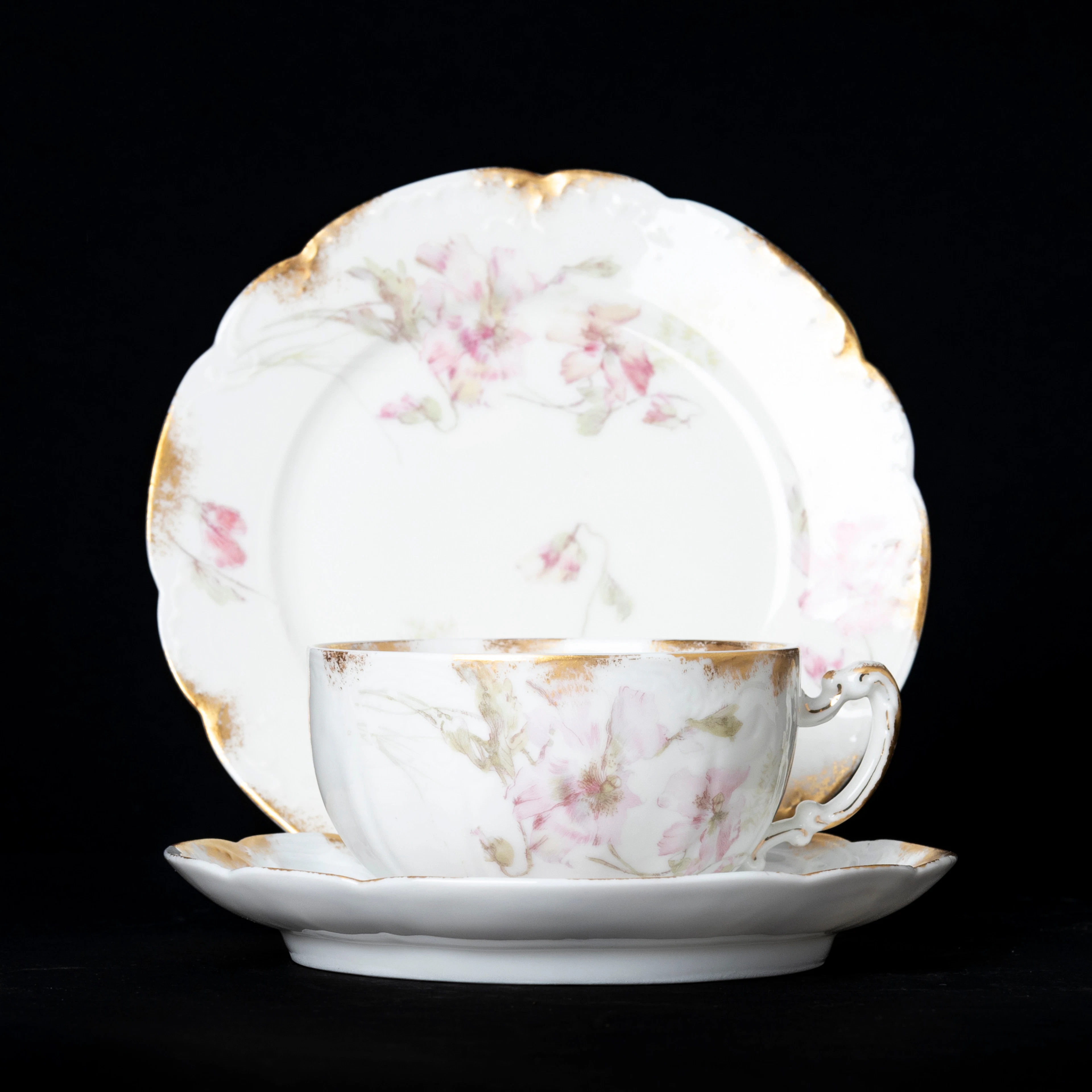 KAFFESERVIS, 23 delar, porslin, Haviland & Co, Limoges, Frankrike, 1900-tal.